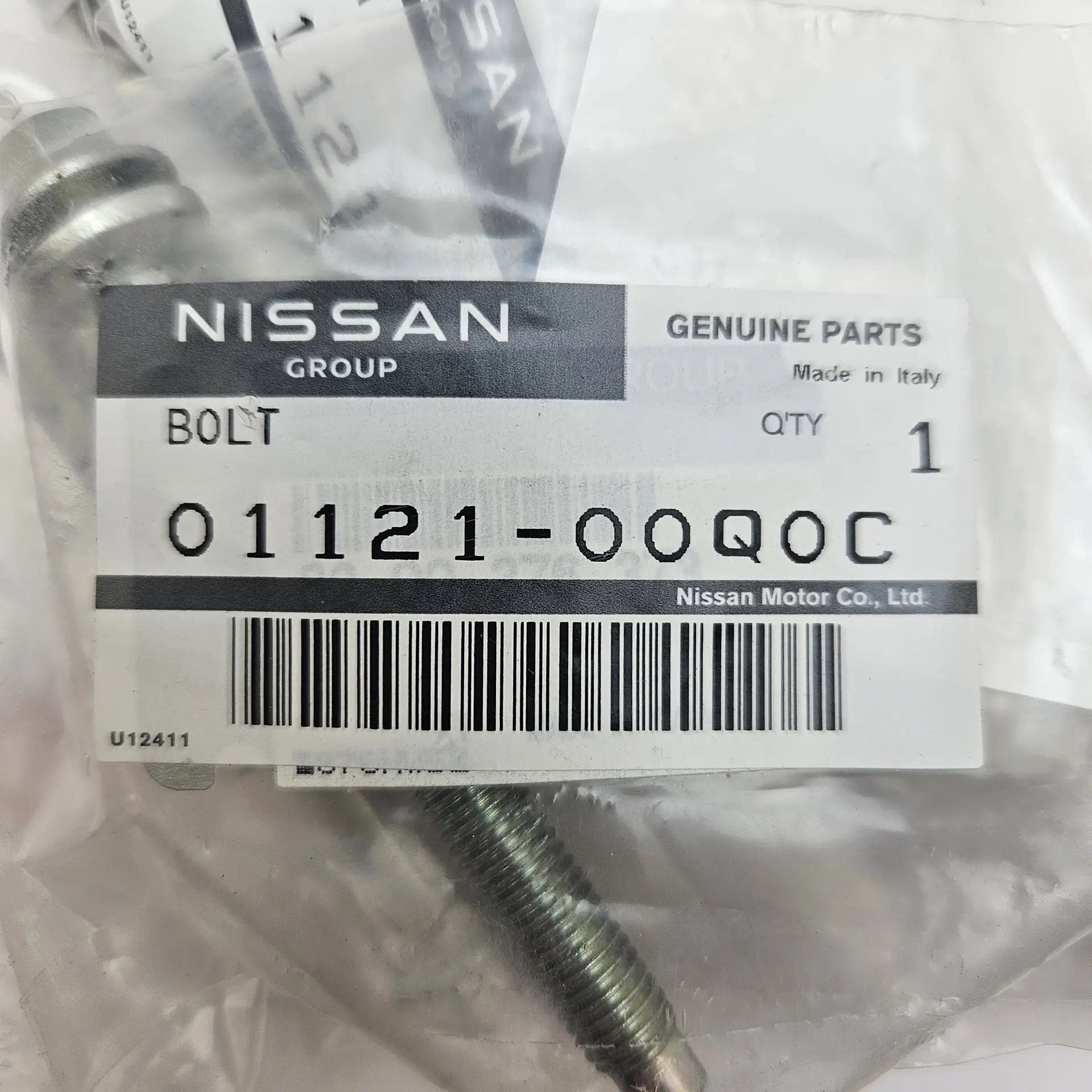 OEM Nissan 0112100Q0C – Engine splash shield & underbody guard mounting bolt