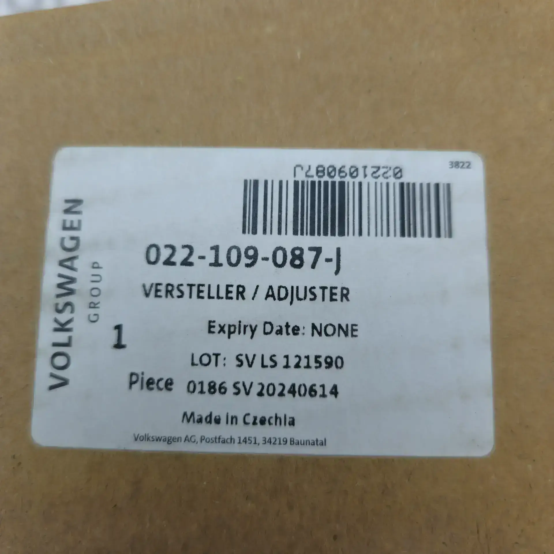 OEM VAG 022109087J – Intake camshaft adjuster