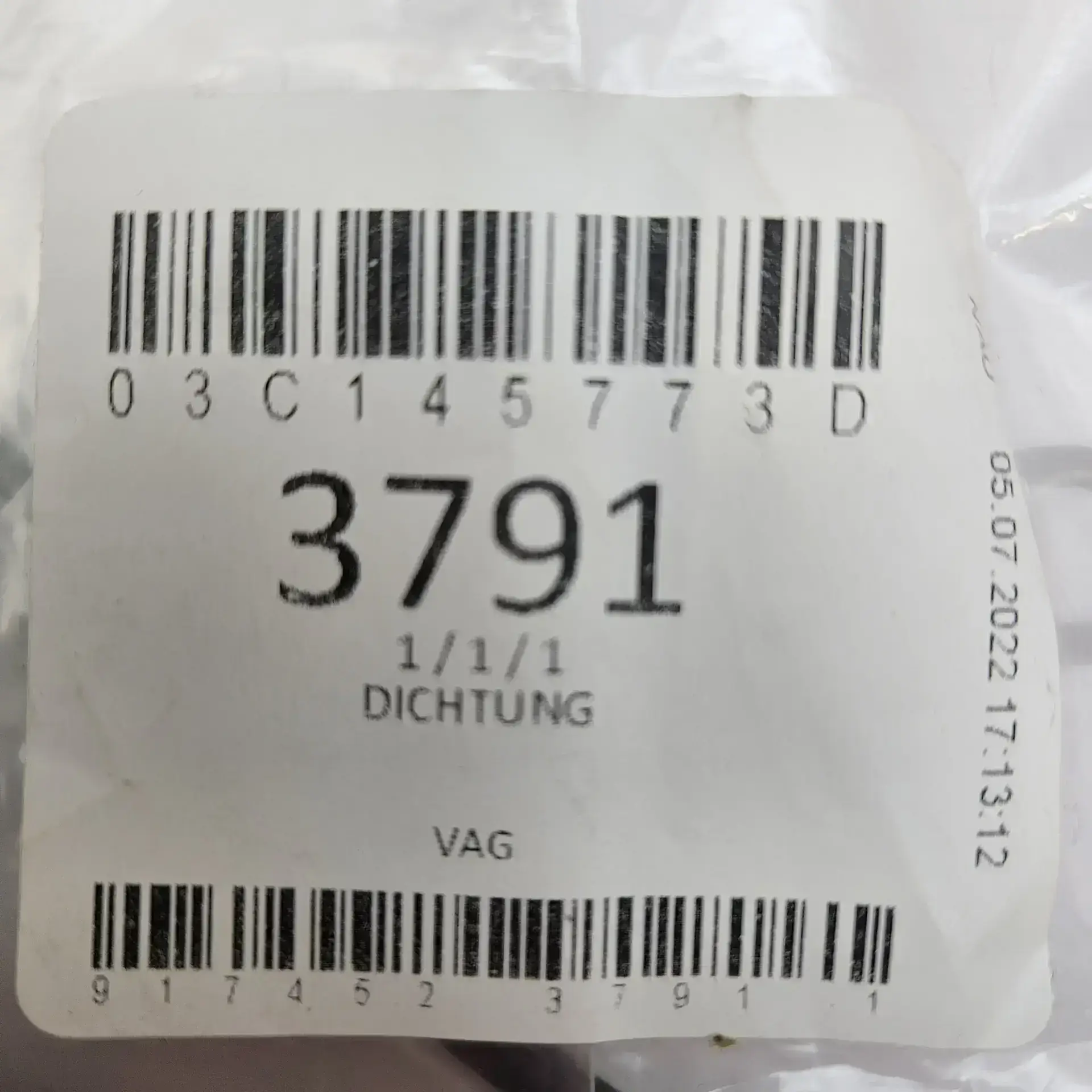 OEM VAG 03C145773D – Gasket