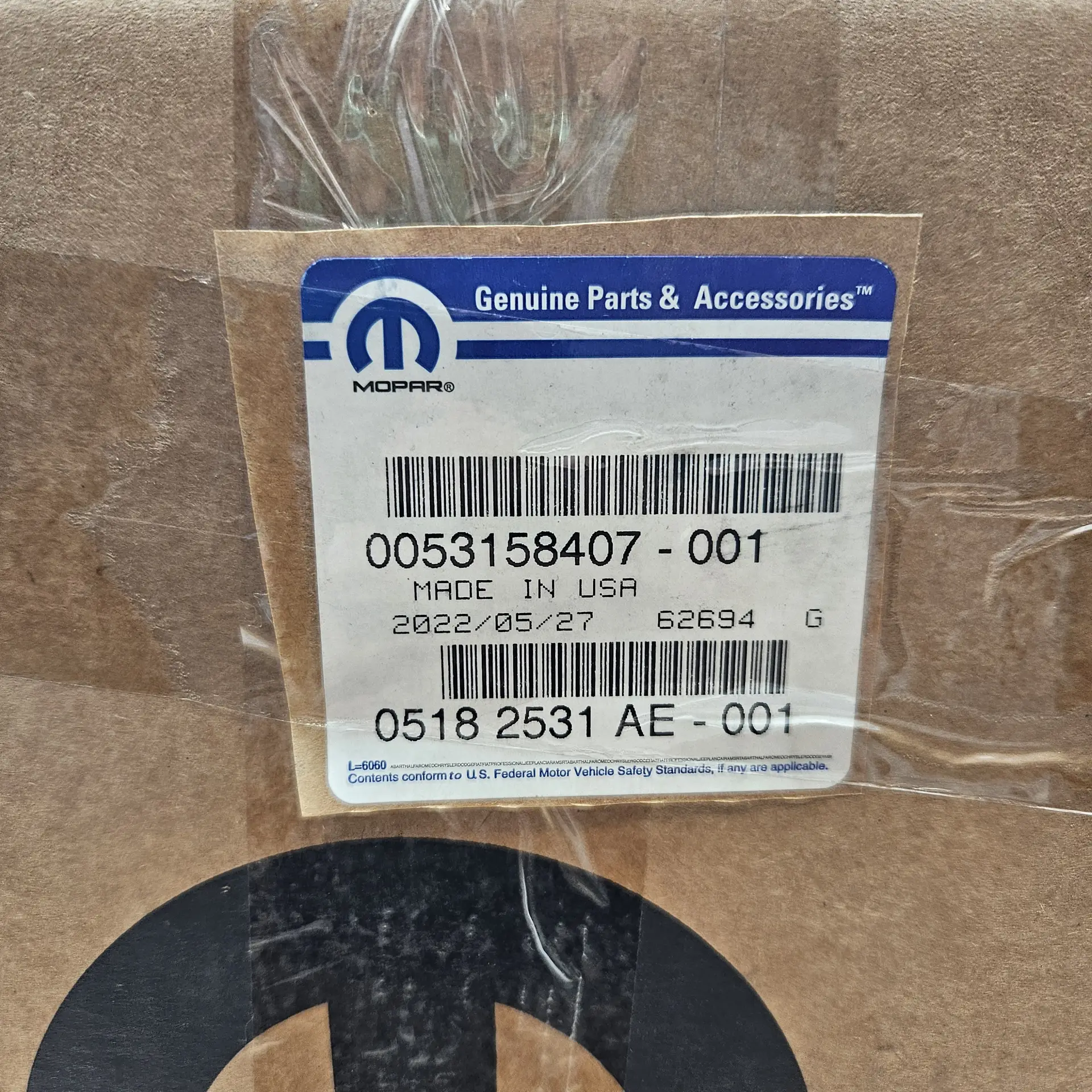 OEM FCA 05182531AE – LAMP. Tail Stop Turn. Left. Chrysler Town & Country