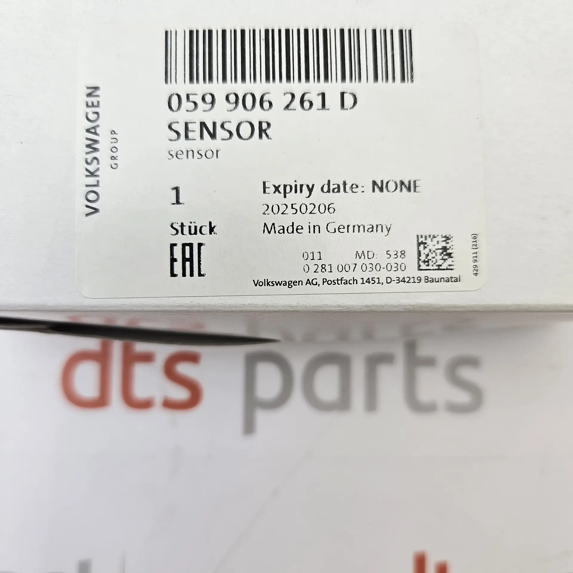 OEM VAG 059906261D – Nitrogen oxide sensor assembly with control module