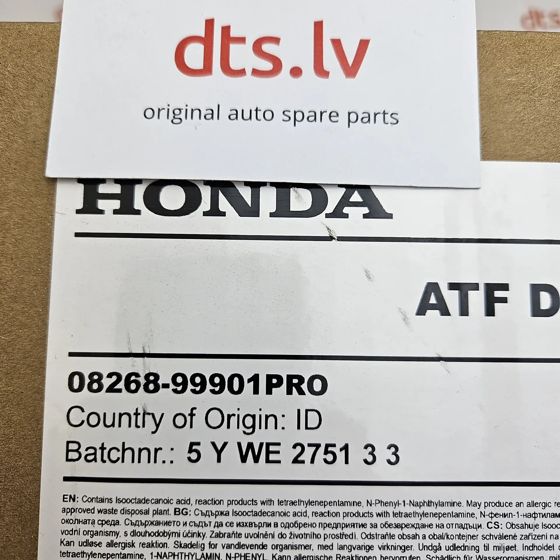 OEM Honda 0826899901PRO – Automatic transmission fluid ATF DW-1
