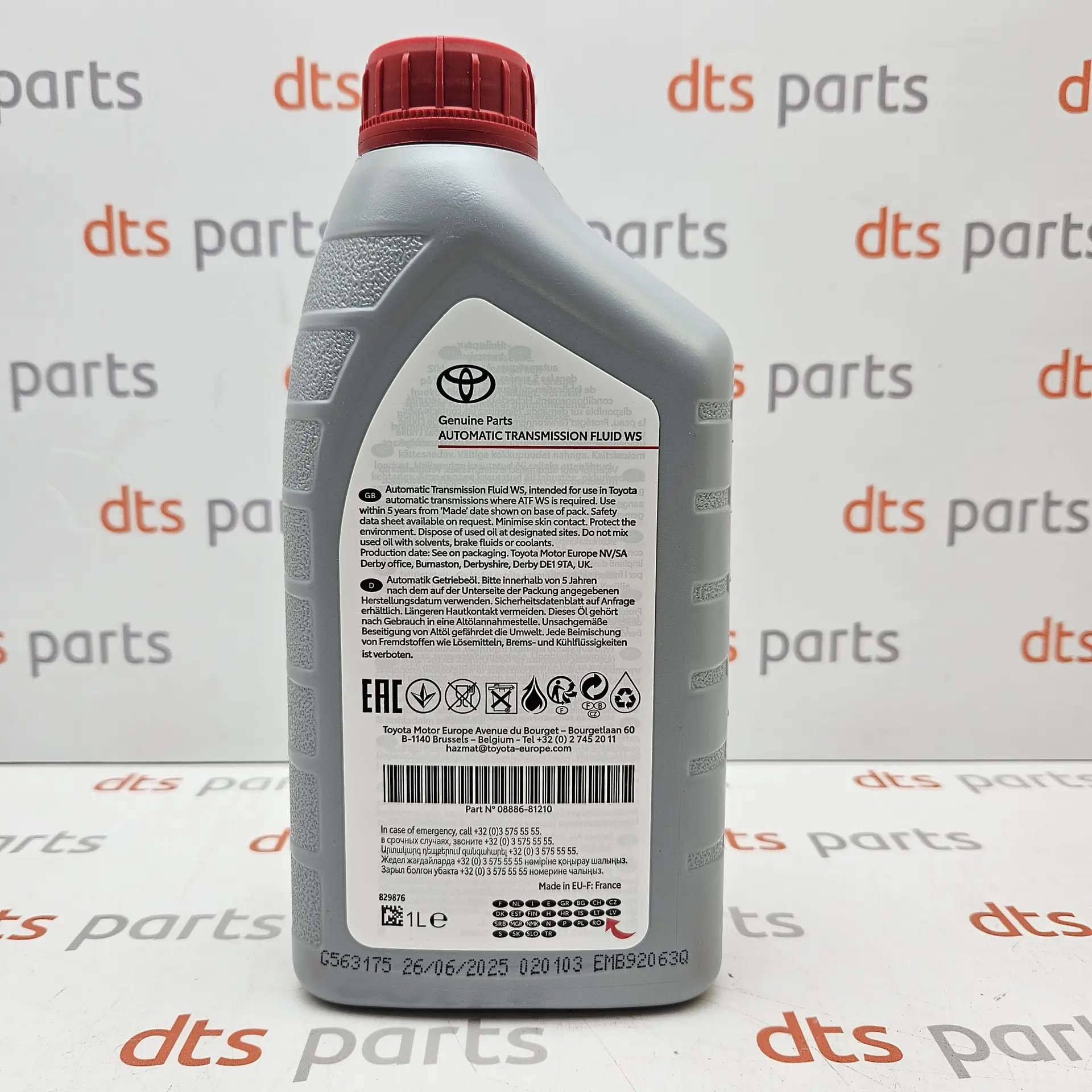OEM Toyota 0888681210 – ATF Automatic transmission fluid oil WS 1L