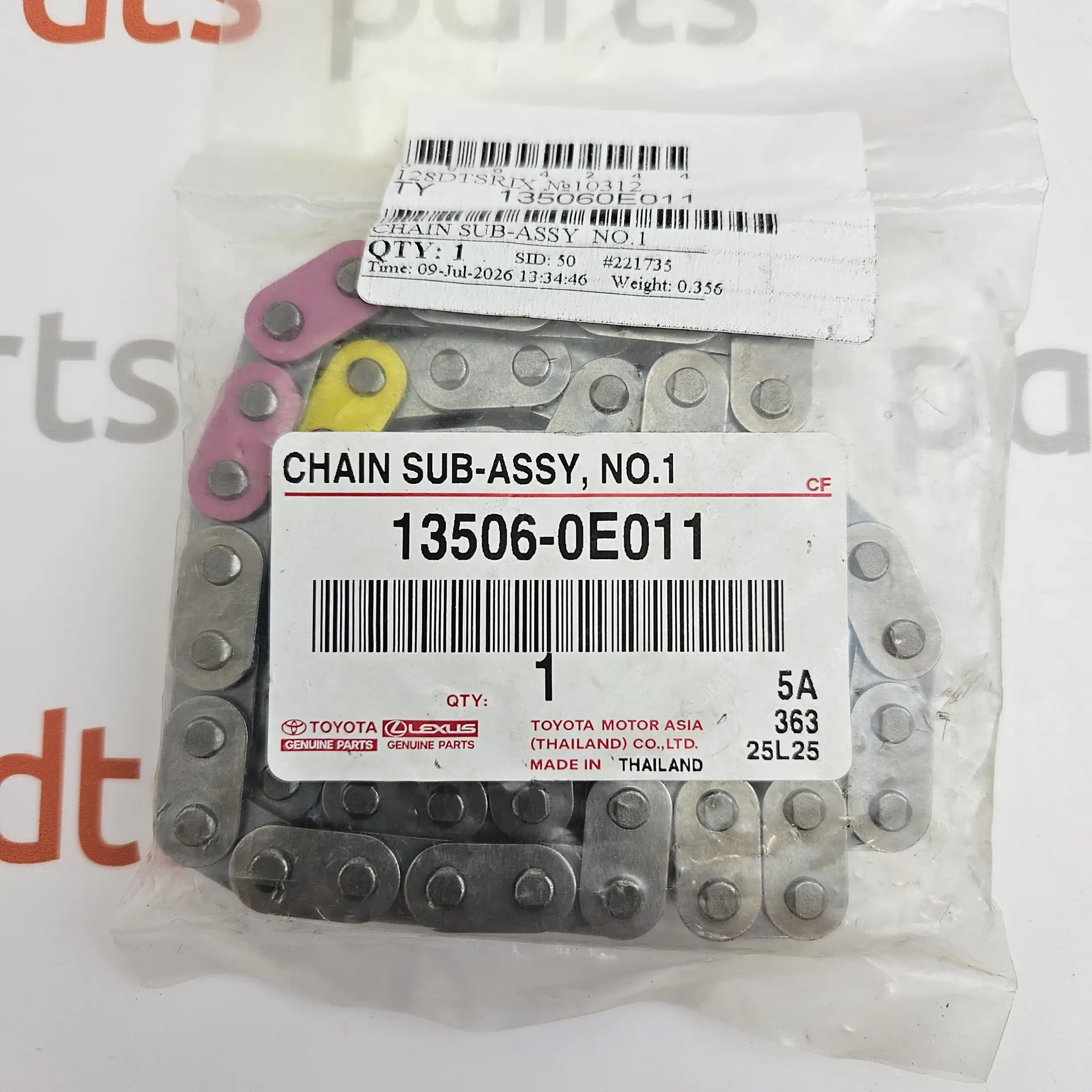 OEM Toyota/Lexus 135060E011 – Timing chain sub-assembly no. 1