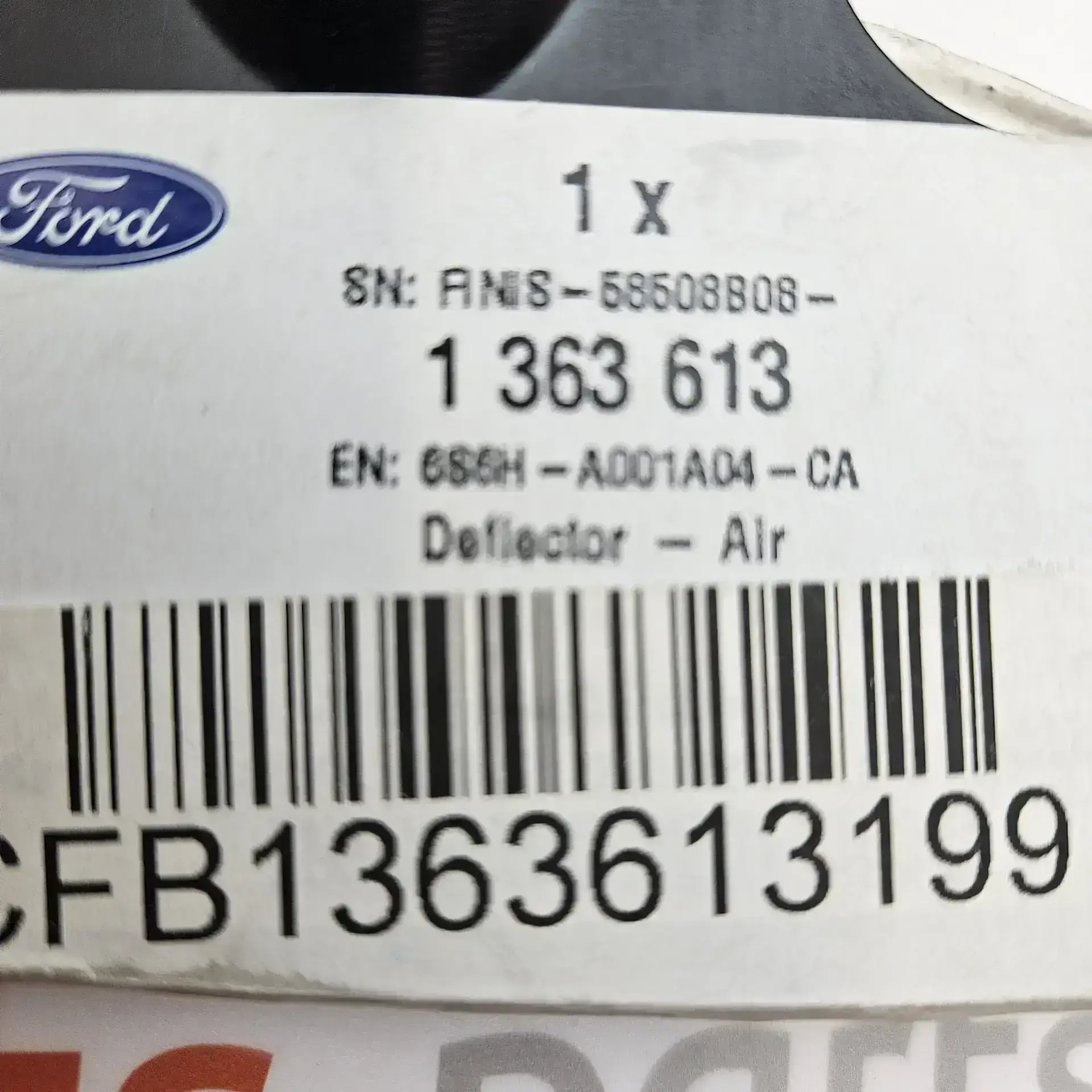 OEM Ford 1363613 – Genuine Ford LH Front Radiator Surround Air Deflector