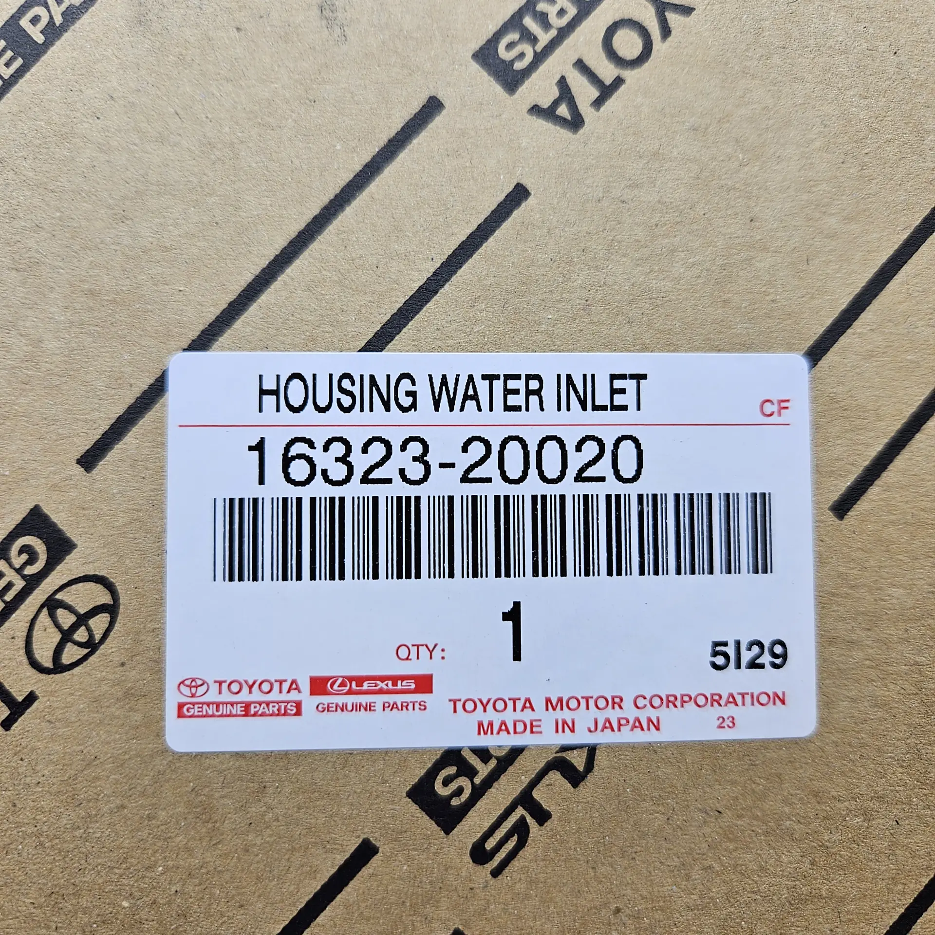 OEM Toyota 1632320020 – Engine Coolant Thermostat Housing / Water Inlet Housing