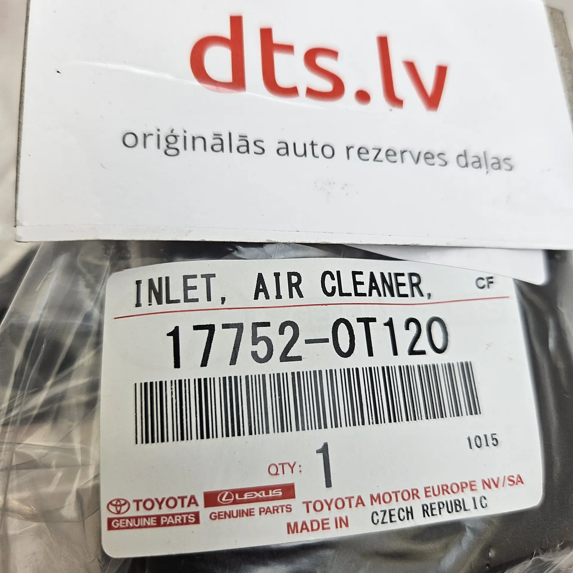 OEM Toyota 177520T120 – Engine air cleaner housing intake duct tube