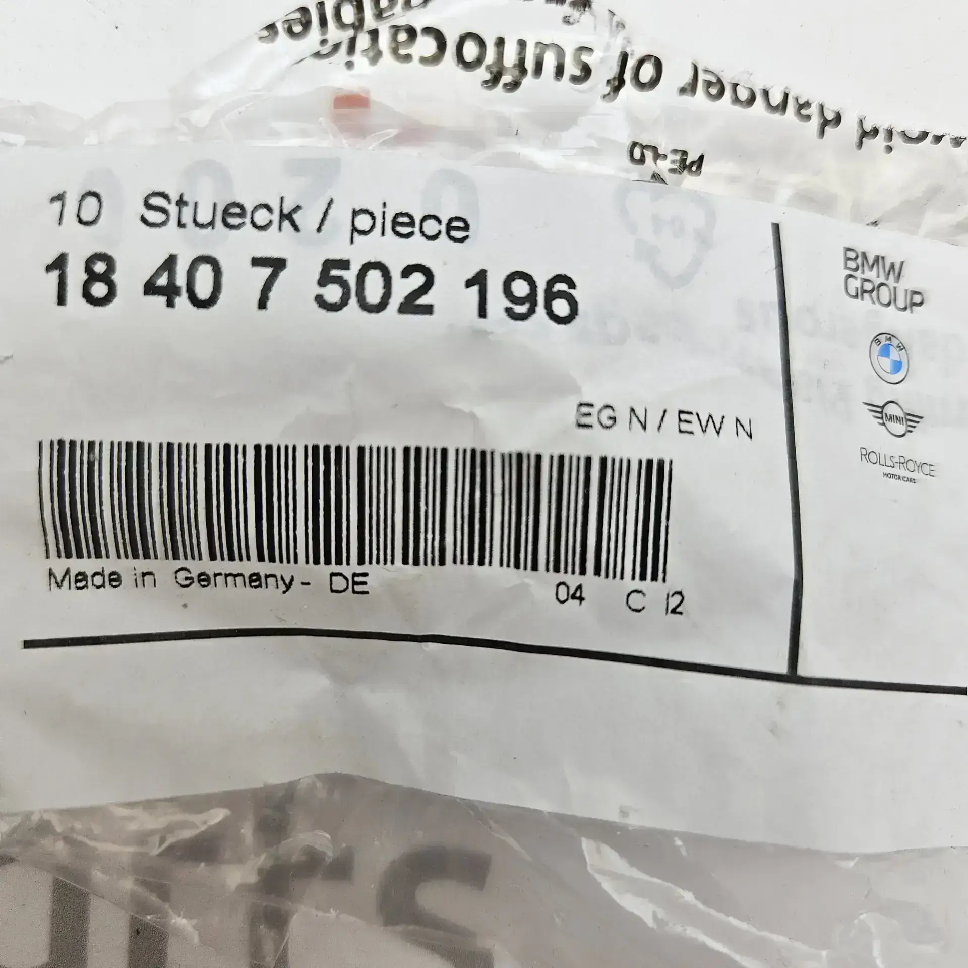 OEM BMW 18407502196 – Exhaust turbocharger flange nut