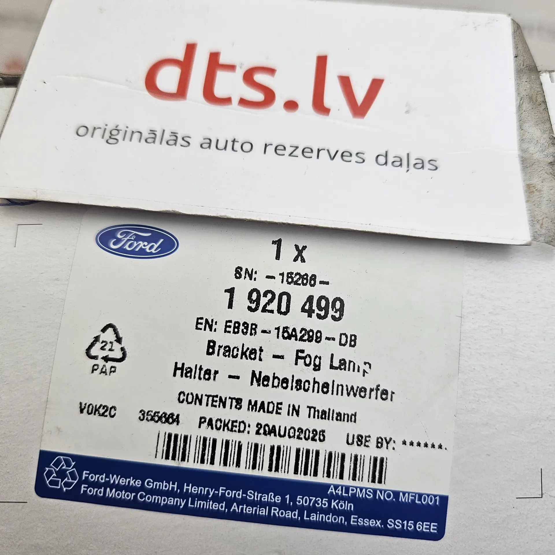 OEM Ford 1920499 – BRACKET – FOG LAMP