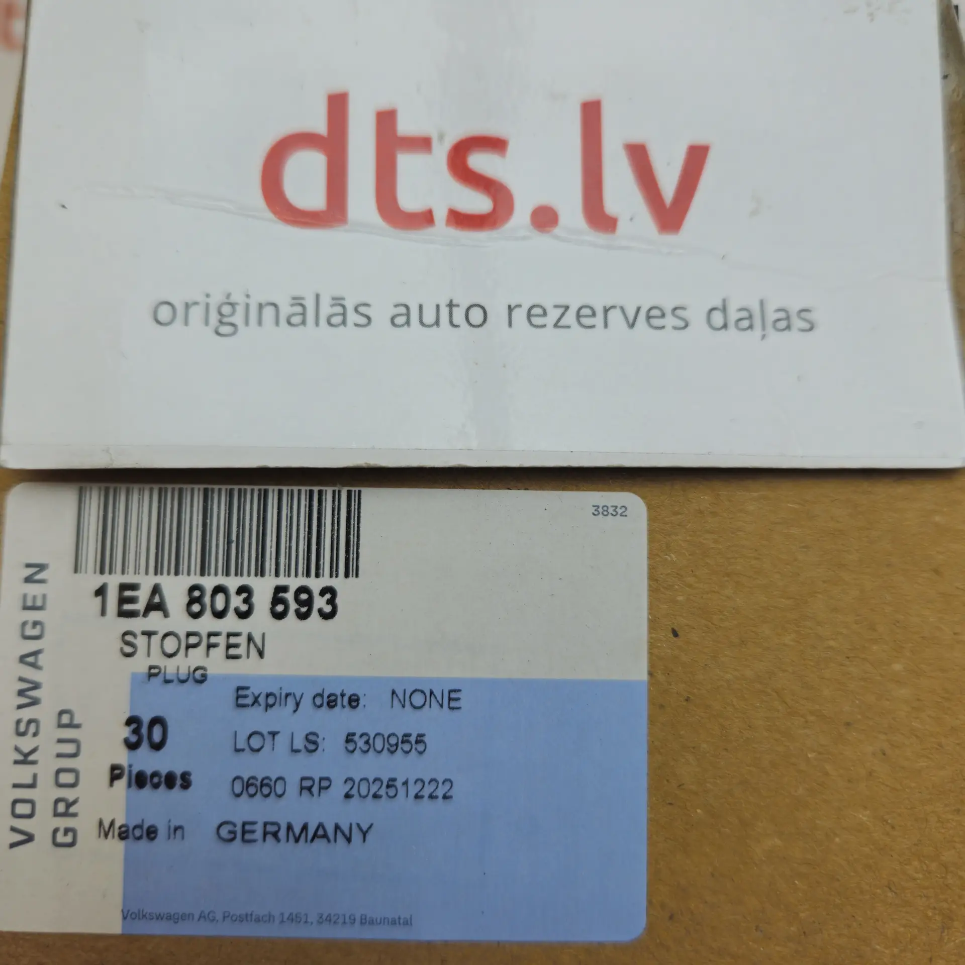 OEM VAG 1EA803593 – Underbody body bung