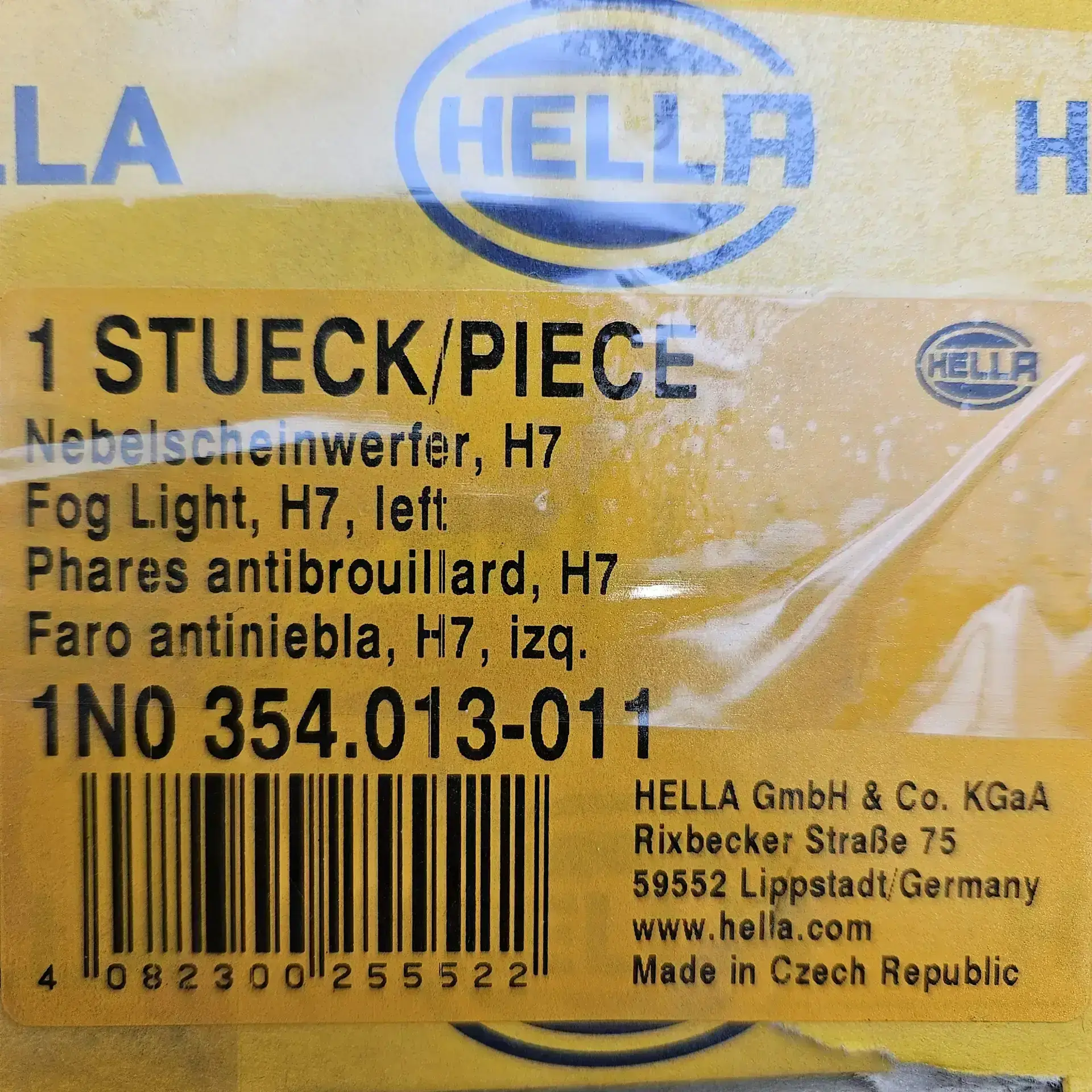 Hella 1N0354013011 – Left fog light - eftermarknadsdel