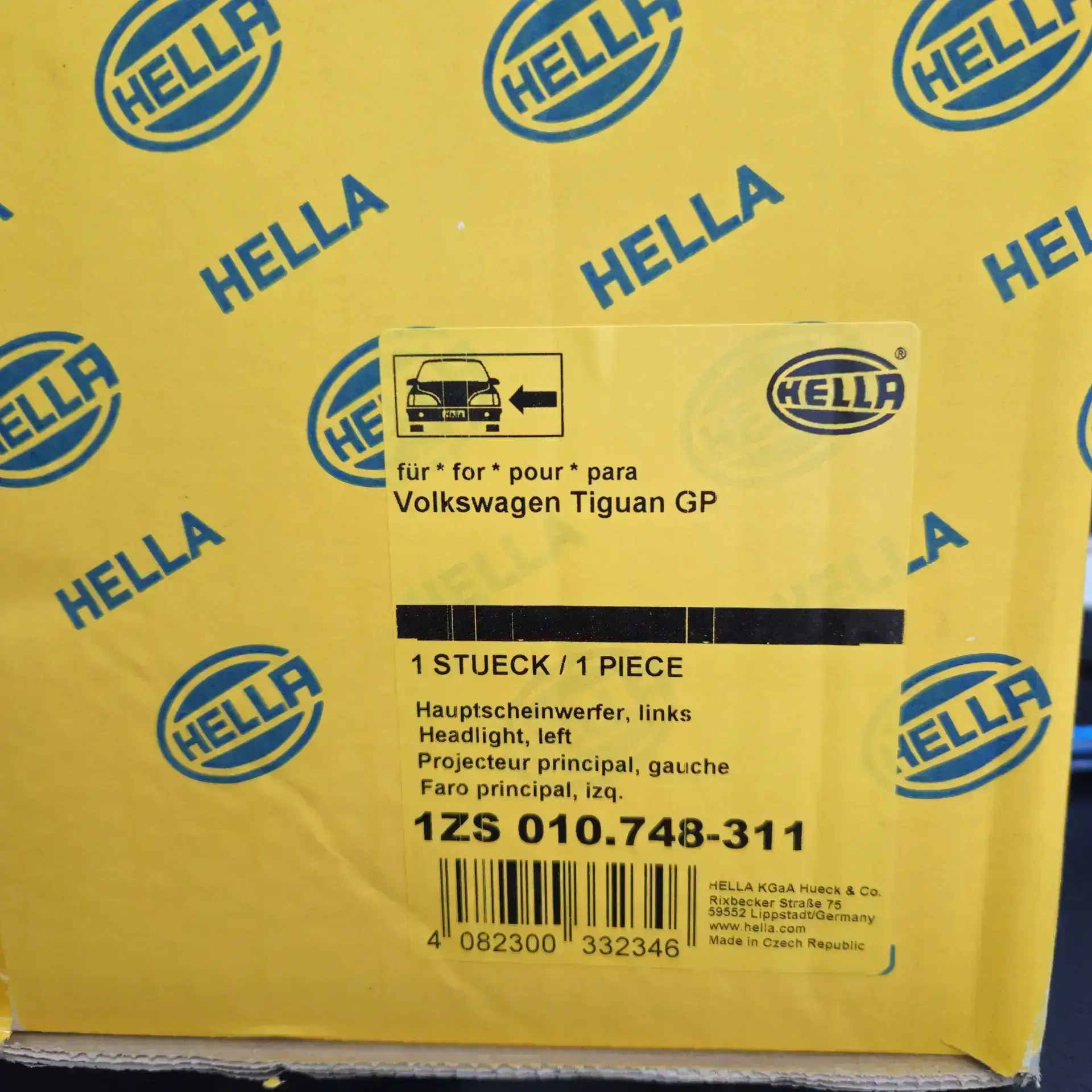 Hella 1ZS010748311 – Left headlight - jälkimarkkinoiden osa