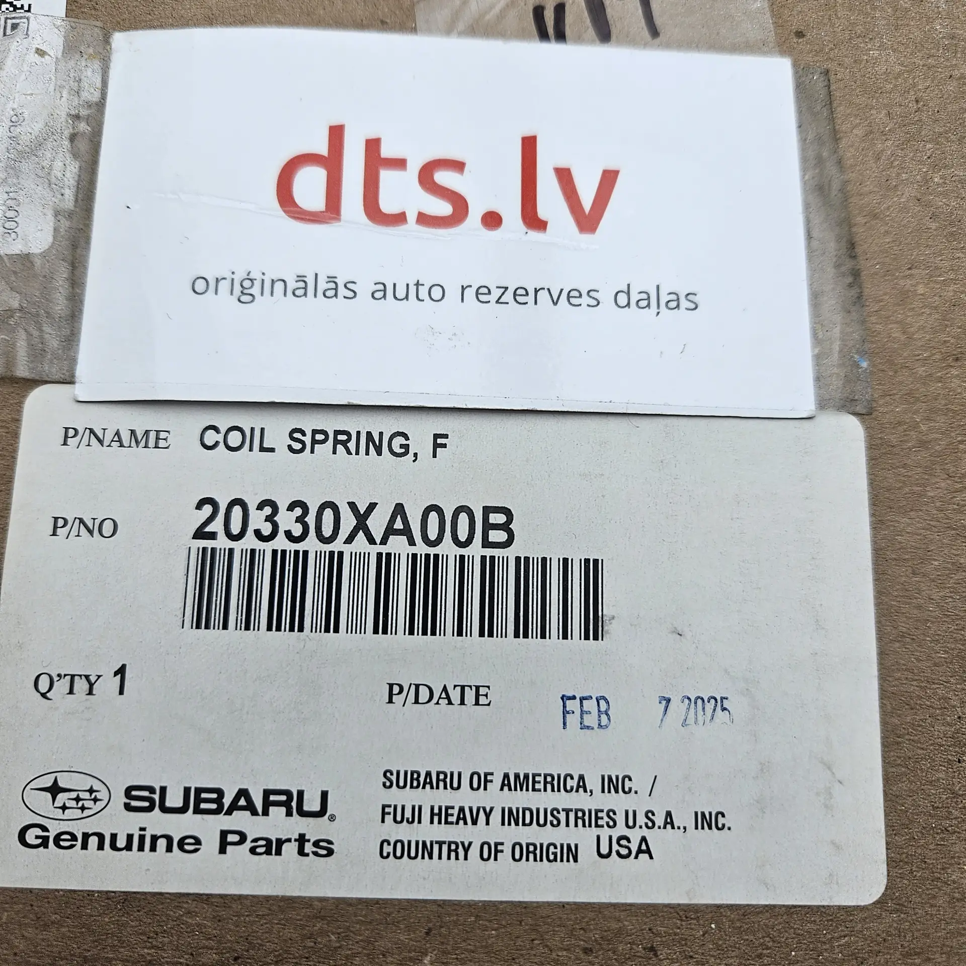 OEM Subaru 20330XA00B – Front suspension control arm lower inner rear bushing