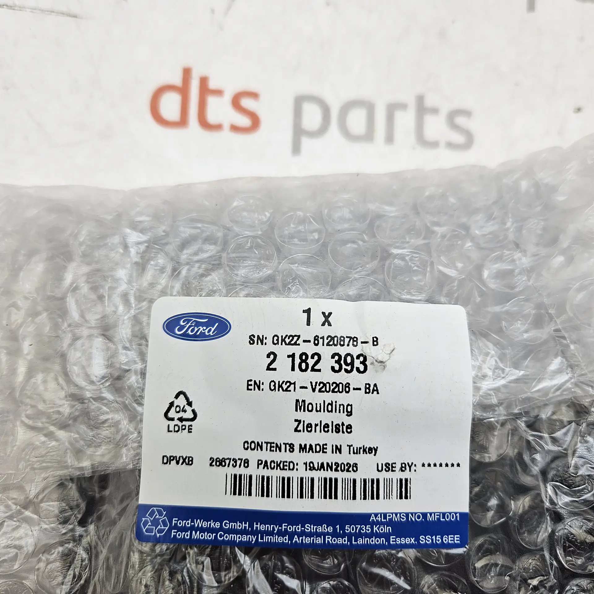OEM Ford 2182393 – Left side moulding under fuel flap