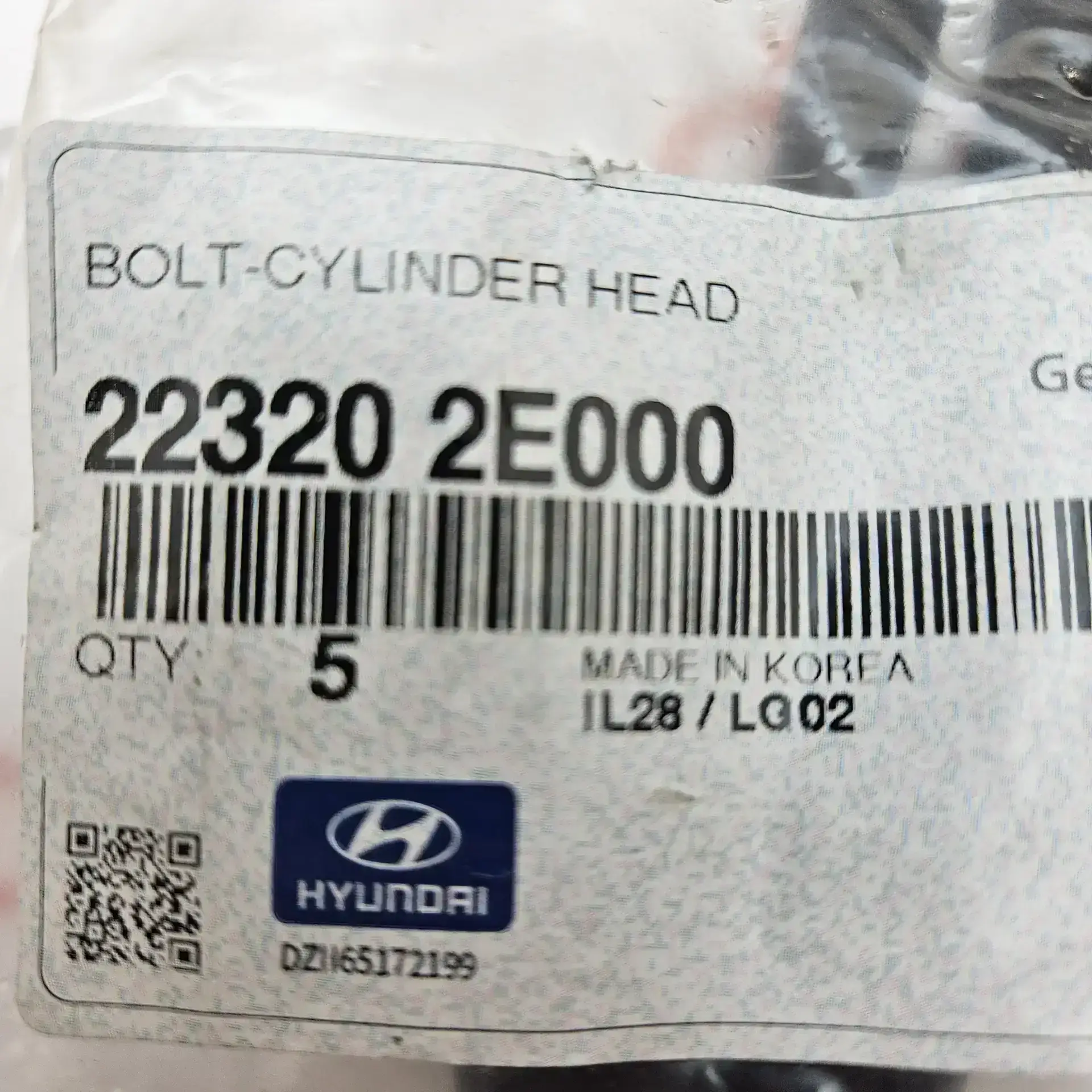OEM Hyundai 223202E000 – Cylinder head bolt