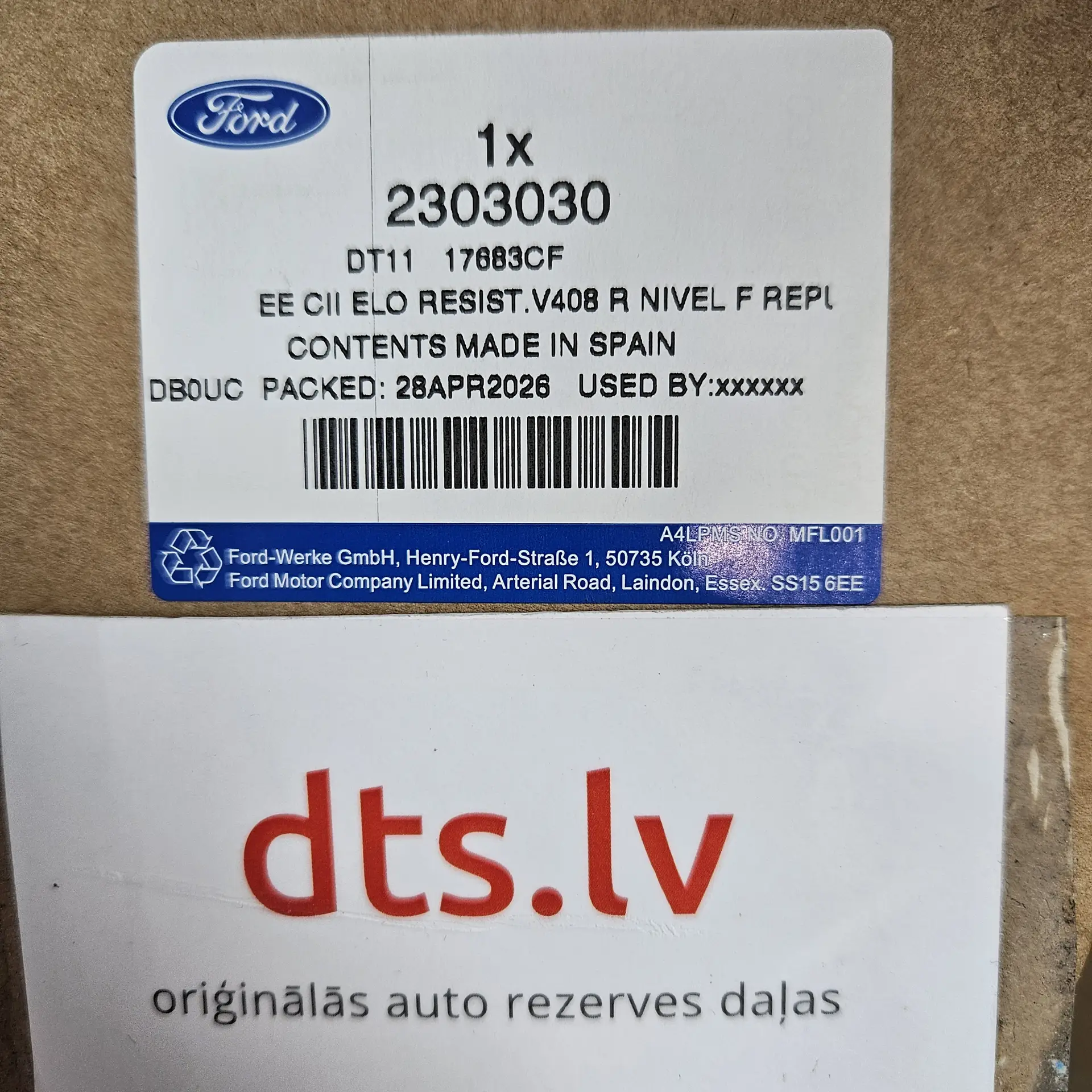 OEM Ford 2303030 – Complete exterior wing/side rear-view mirror assembly