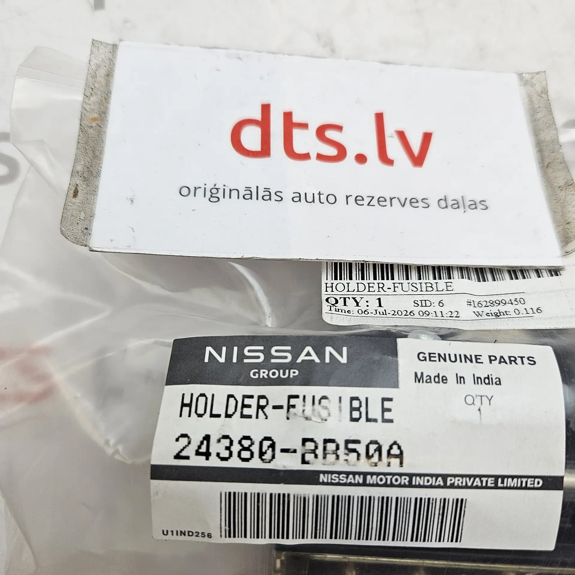 OEM Nissan 24380BB50A – Battery terminal fusible link holder and high-current fuse block assembly