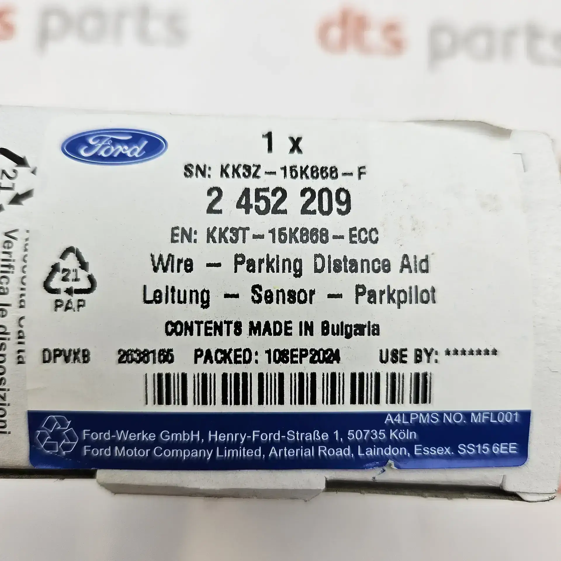 OEM Ford 2452209 – Wire- parking distance Aid sensor