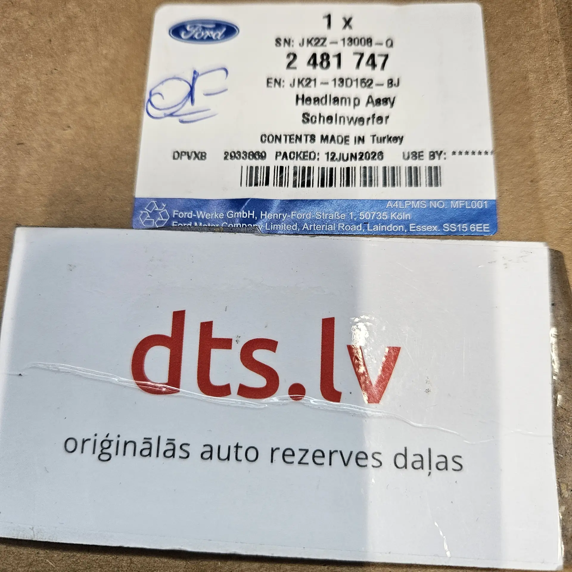 OEM Ford 2481747 – Front headlight housing assembly