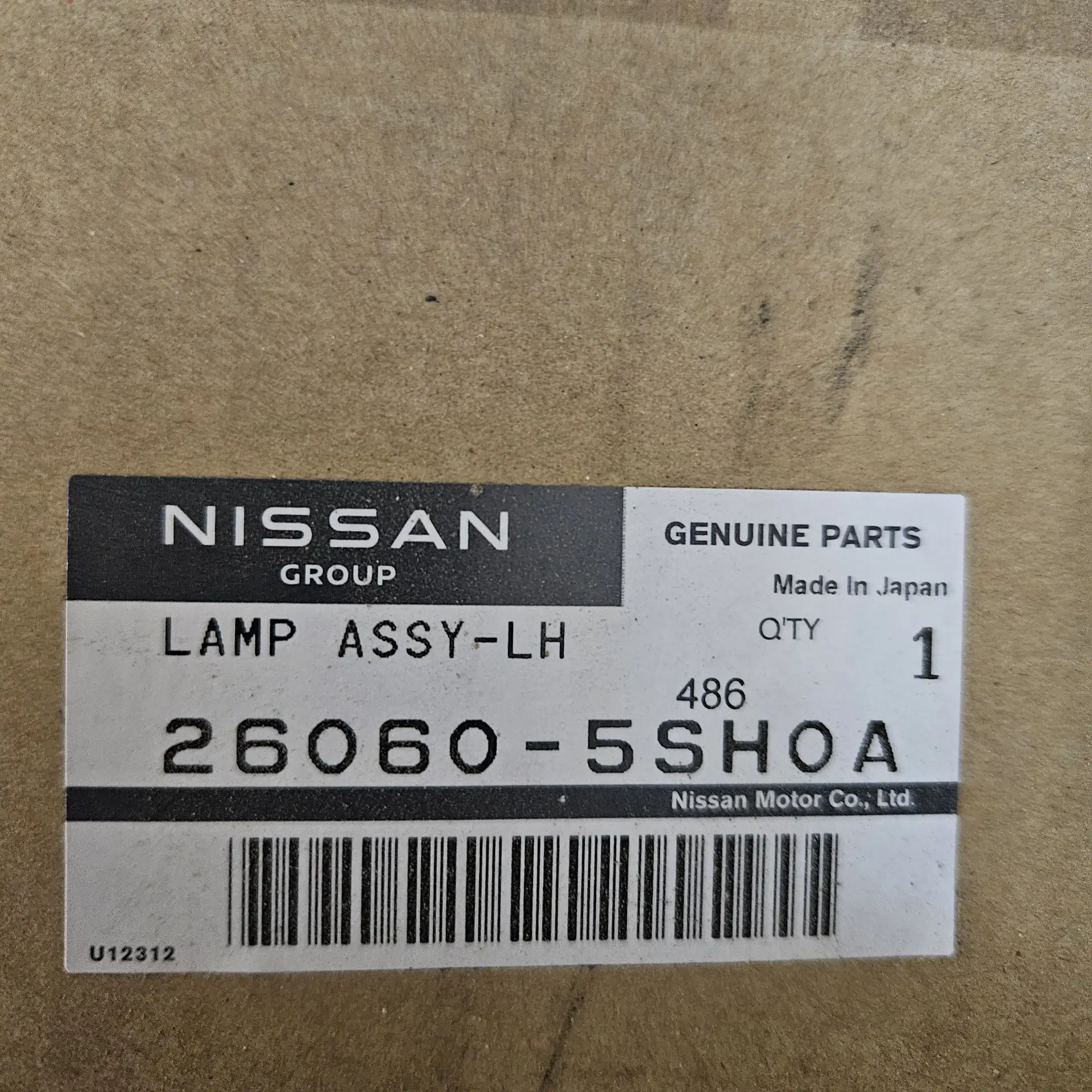 OEM Nissan 260605SH0A – Front left headlight