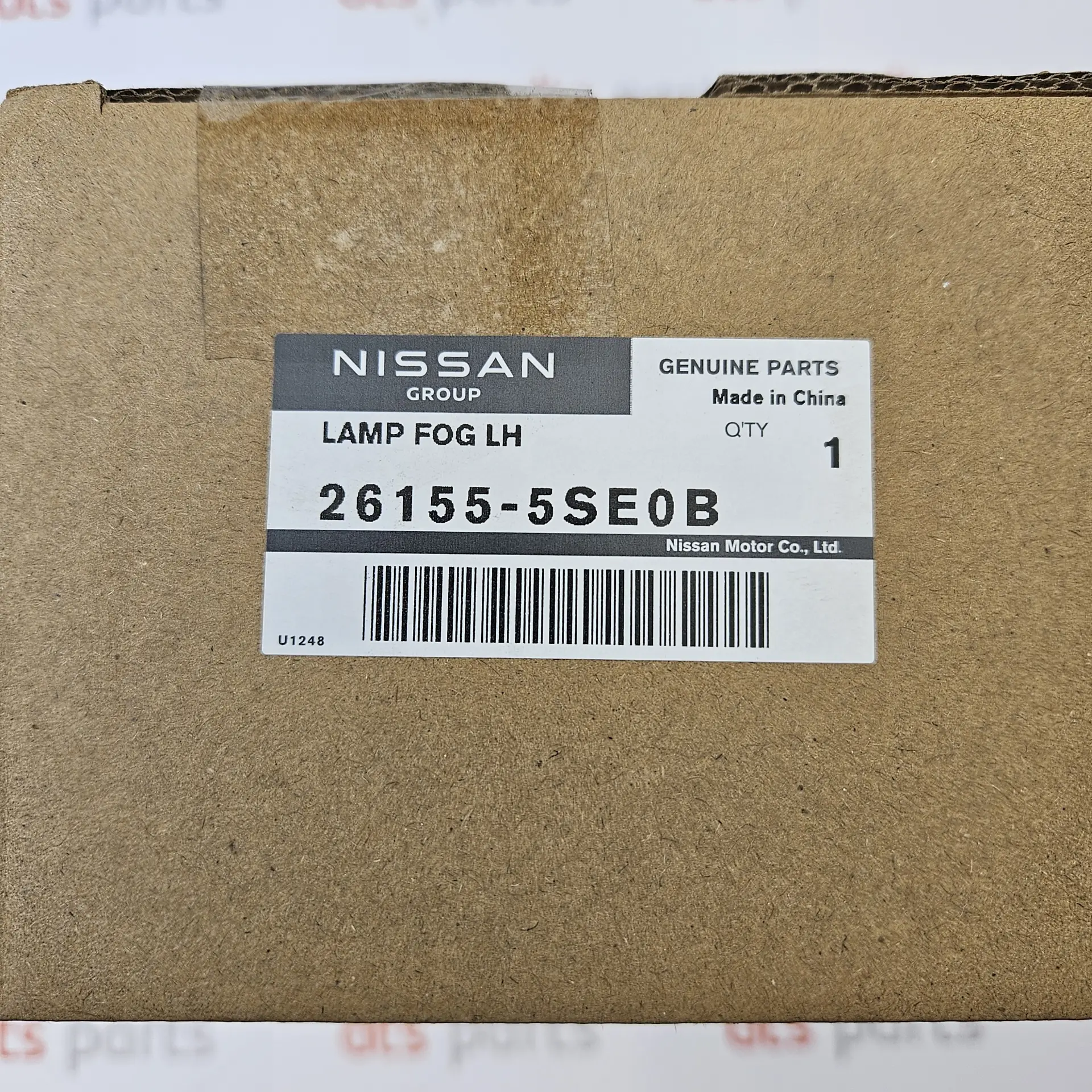 OEM Nissan 261555SE0B – Front bumper LED fog light assembly left-hand side