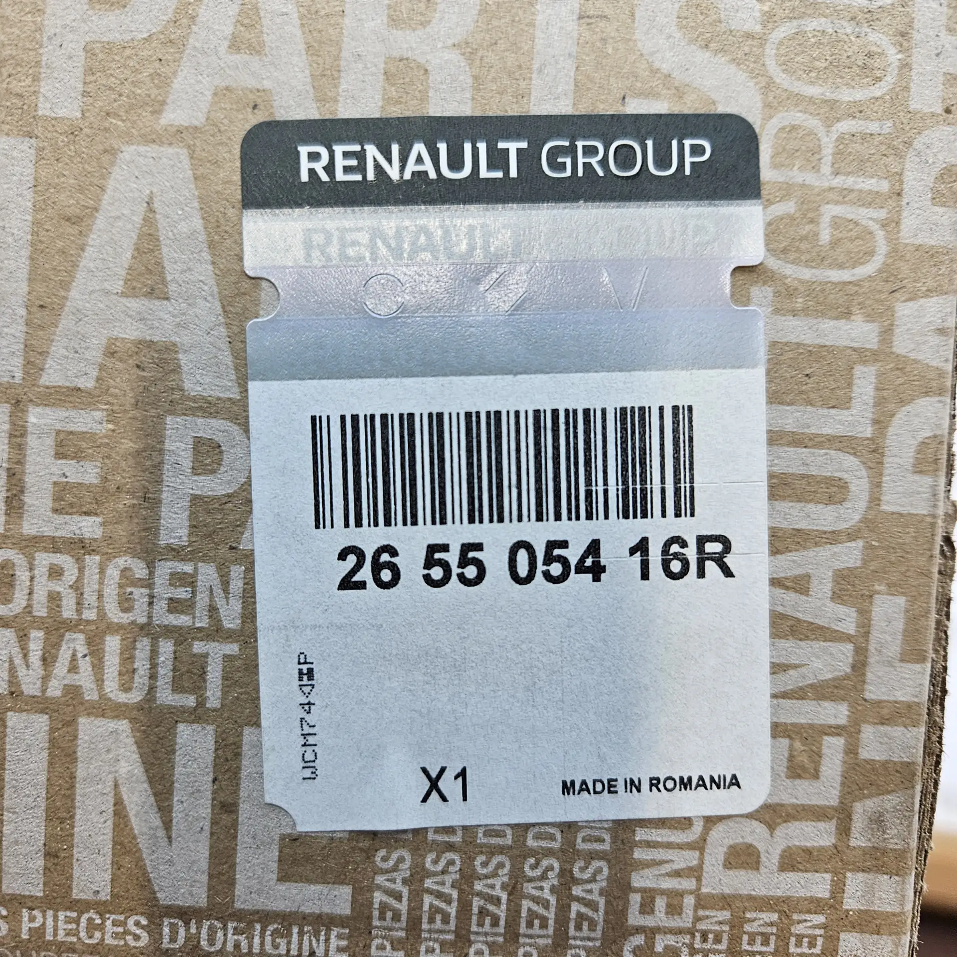 OEM Renault 265505416R – Right outer rear tail light lamp assembly