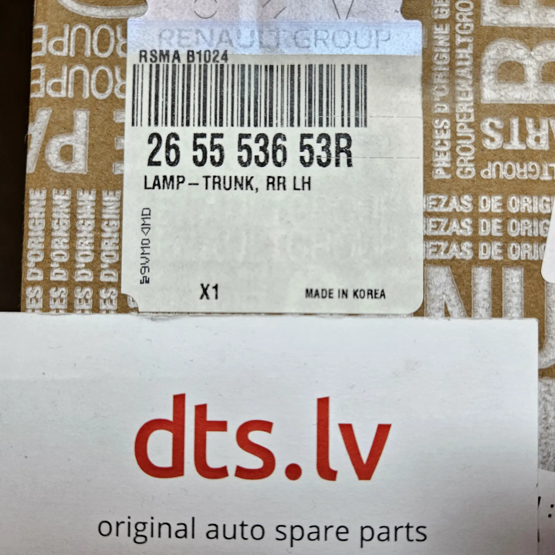 OEM Renault 265553653R – Rear taillight