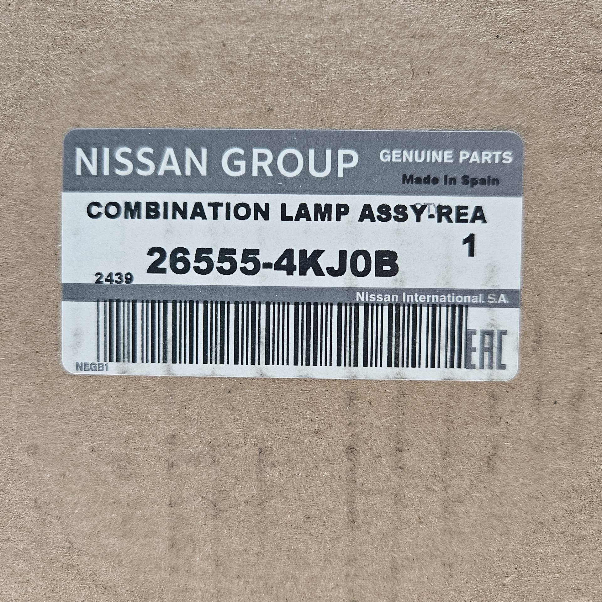 OEM Nissan/Infiniti 265554KJ0B – Rear left taillight