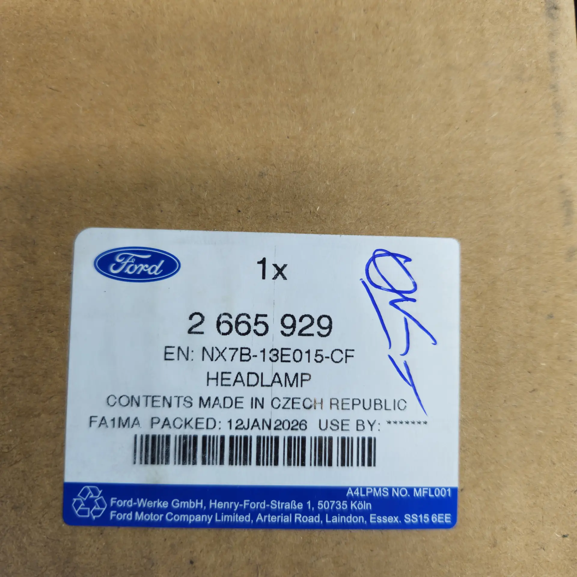 OEM Ford 2665929 – Left front full LED headlight assembly