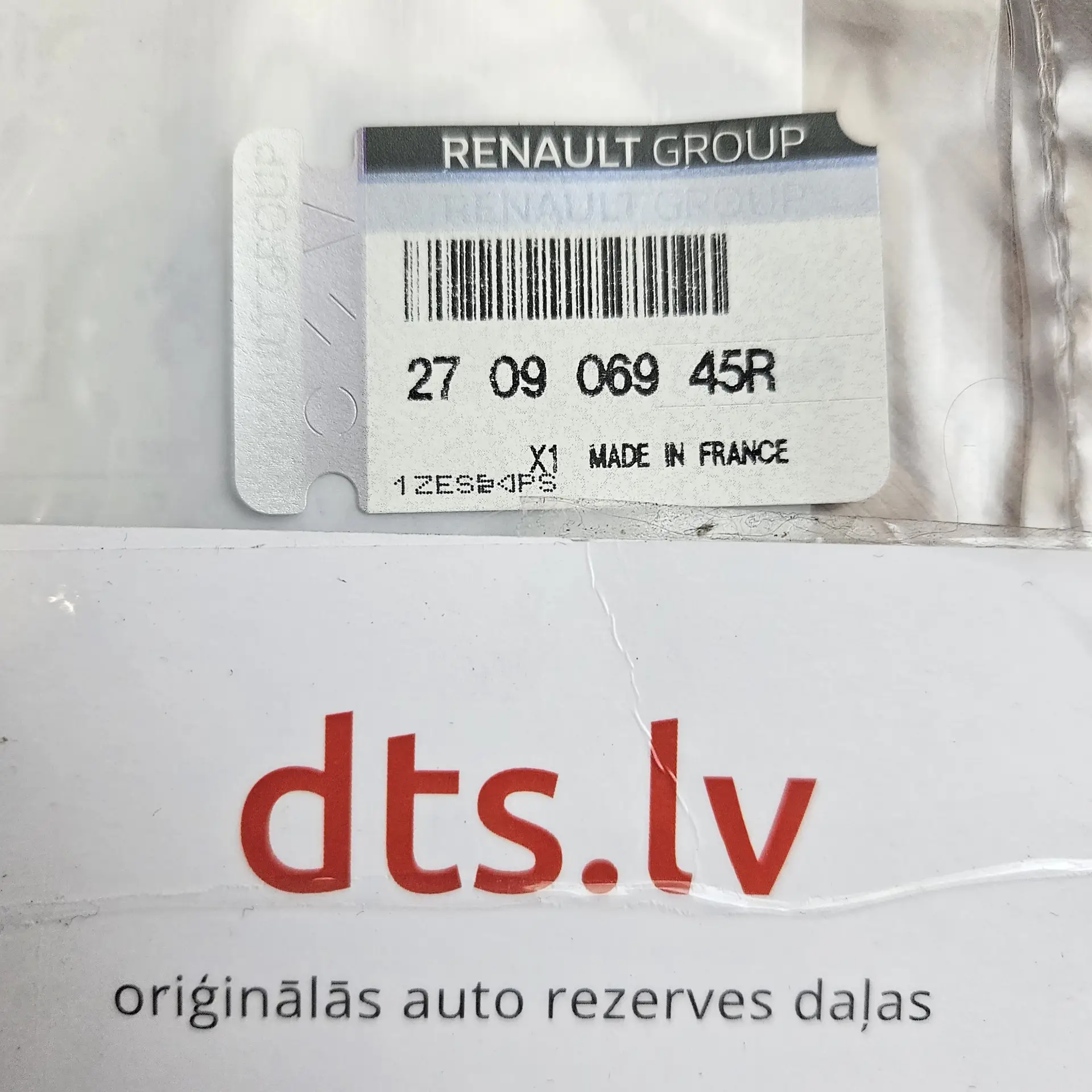 OEM Renault 270906945R – Engine bay coolant and fluid type warning sticker decal