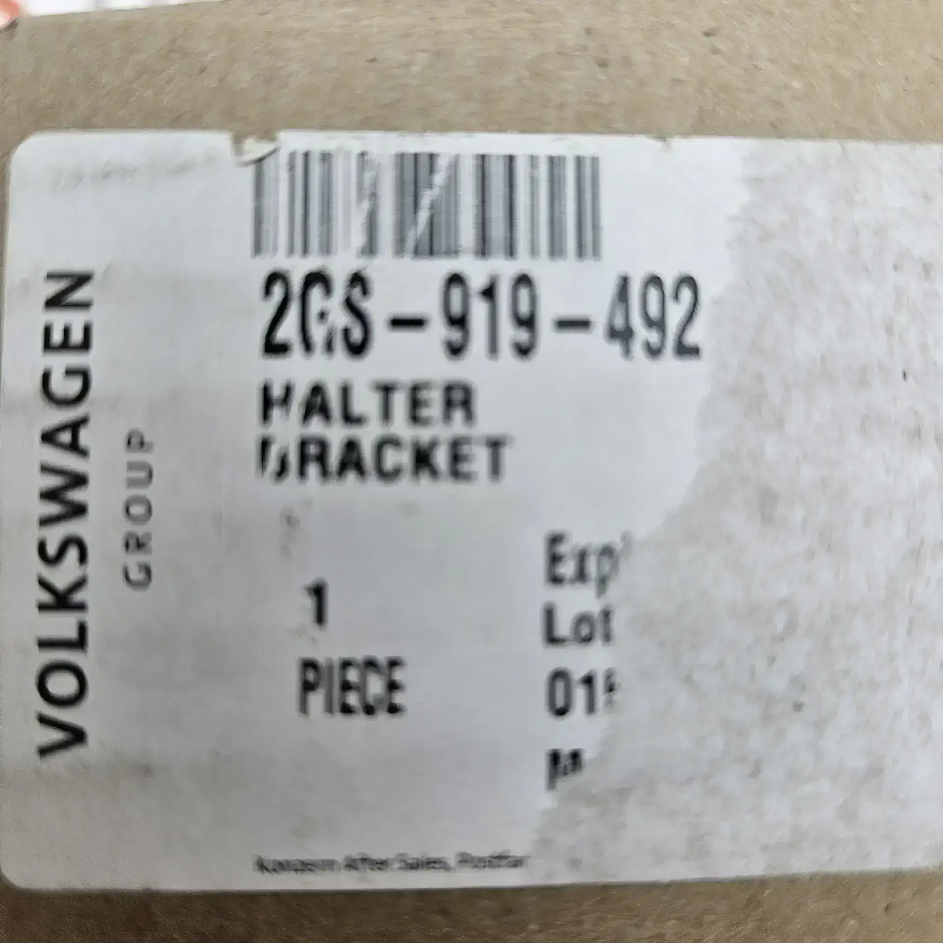 OEM VAG 2GS919492 – Sensor bracket