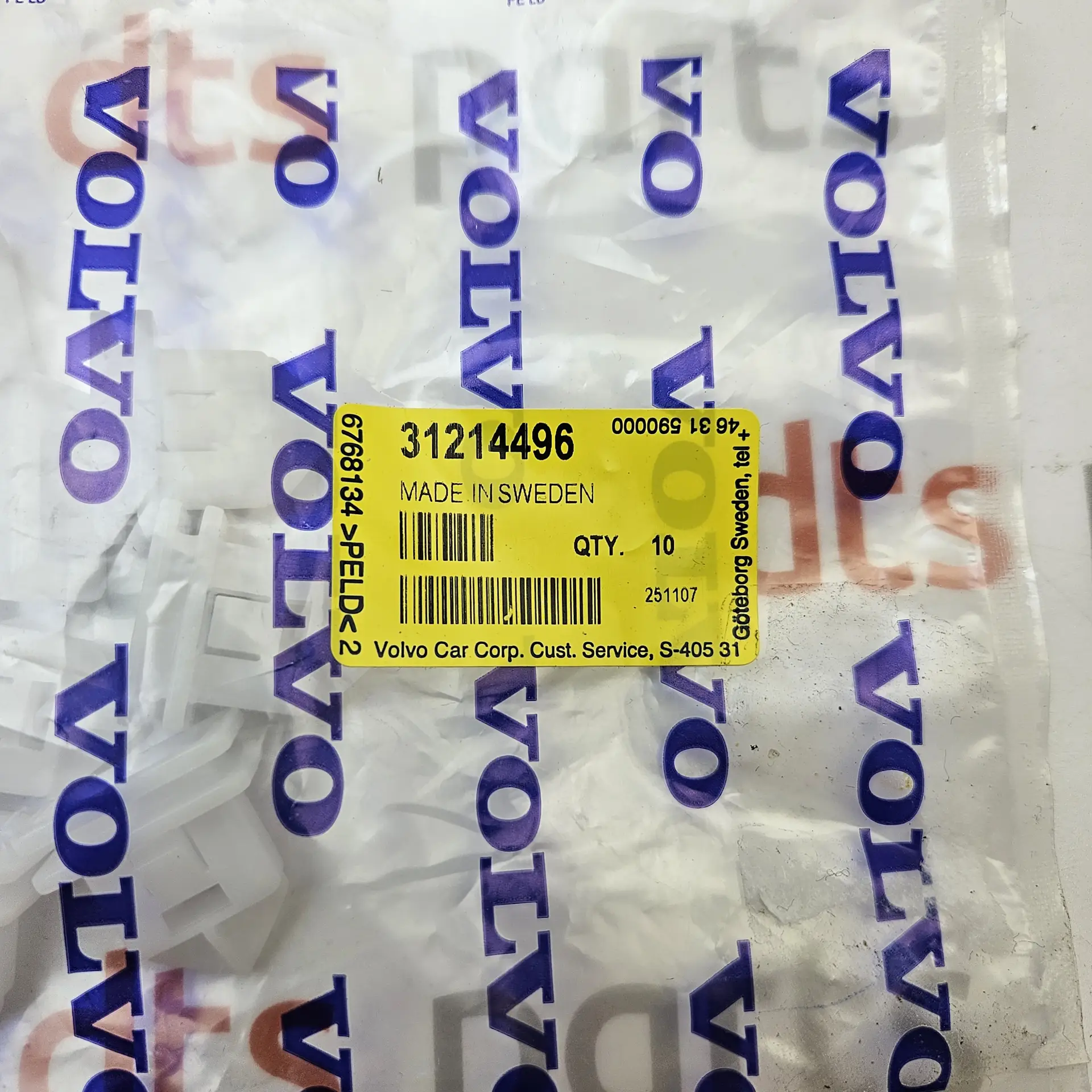 OEM Volvo 31214496 – High-pressure fuel pump O-ring sealing ring