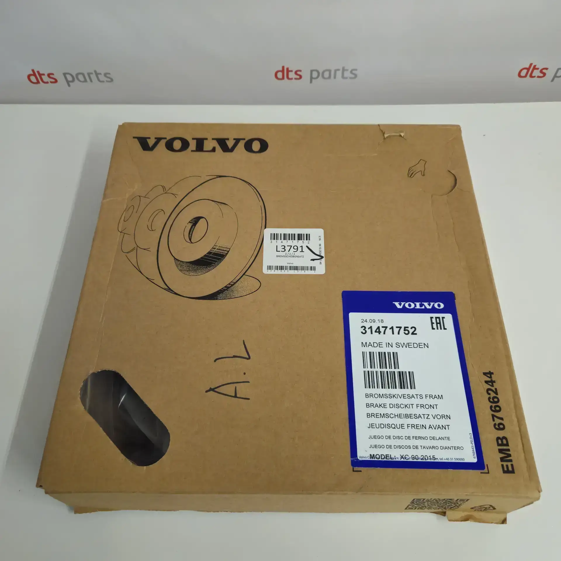 OEM Volvo 31471752 – Front brake disc