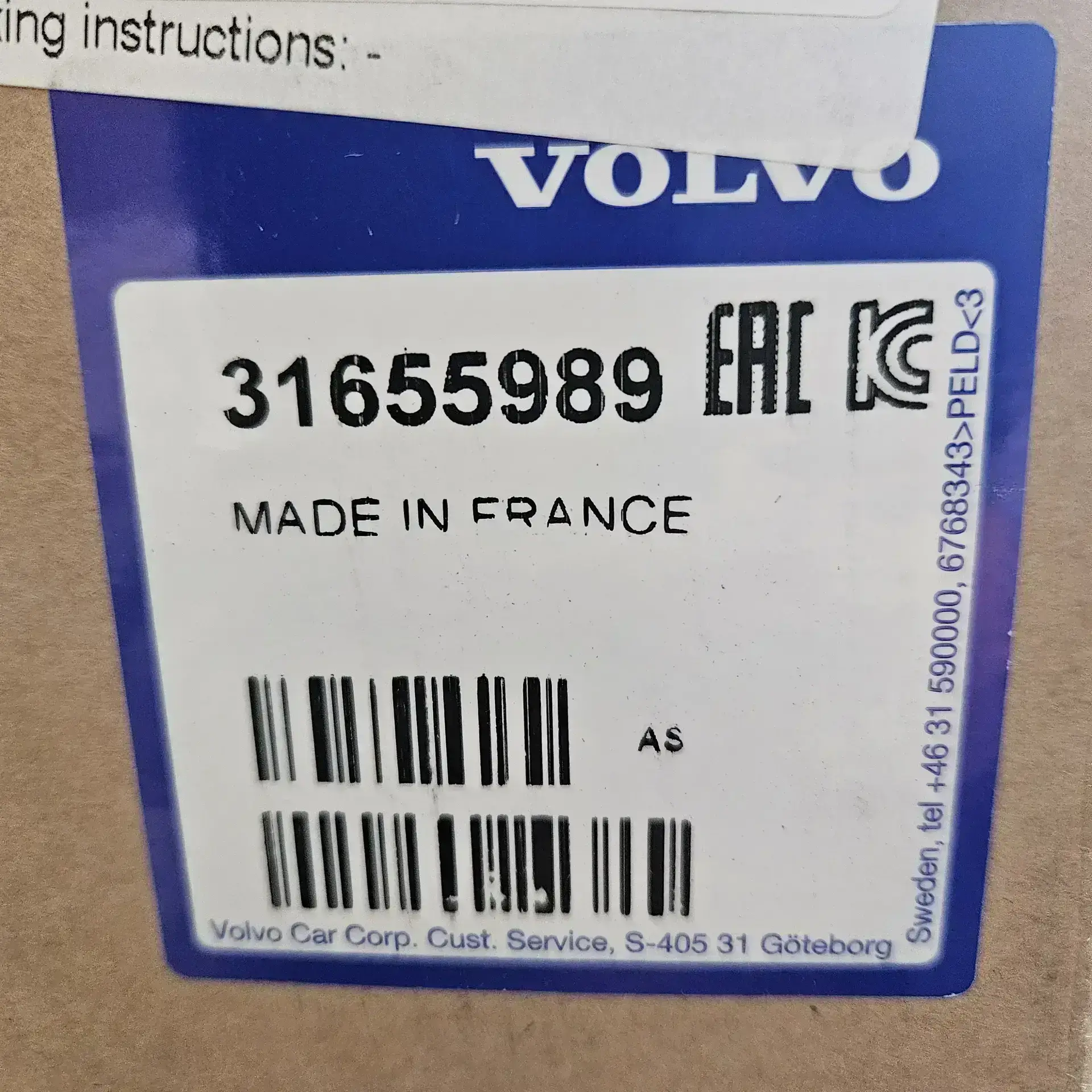 OEM Volvo 31655989 – Front left LED healight