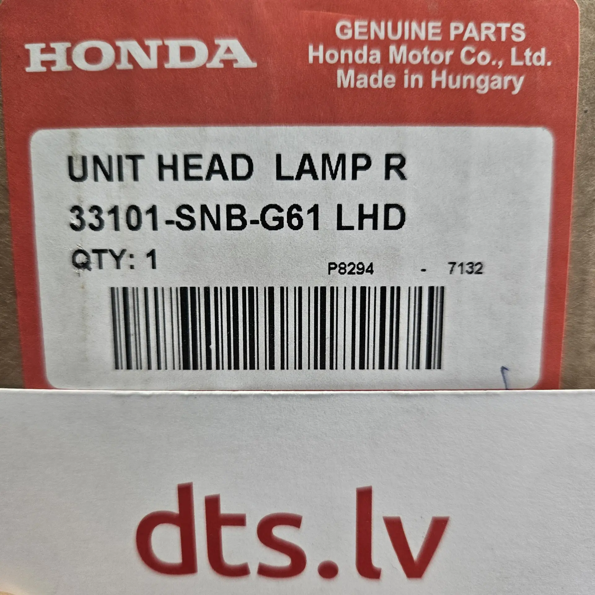 OEM Honda 33101SNBG61 – Right headlight