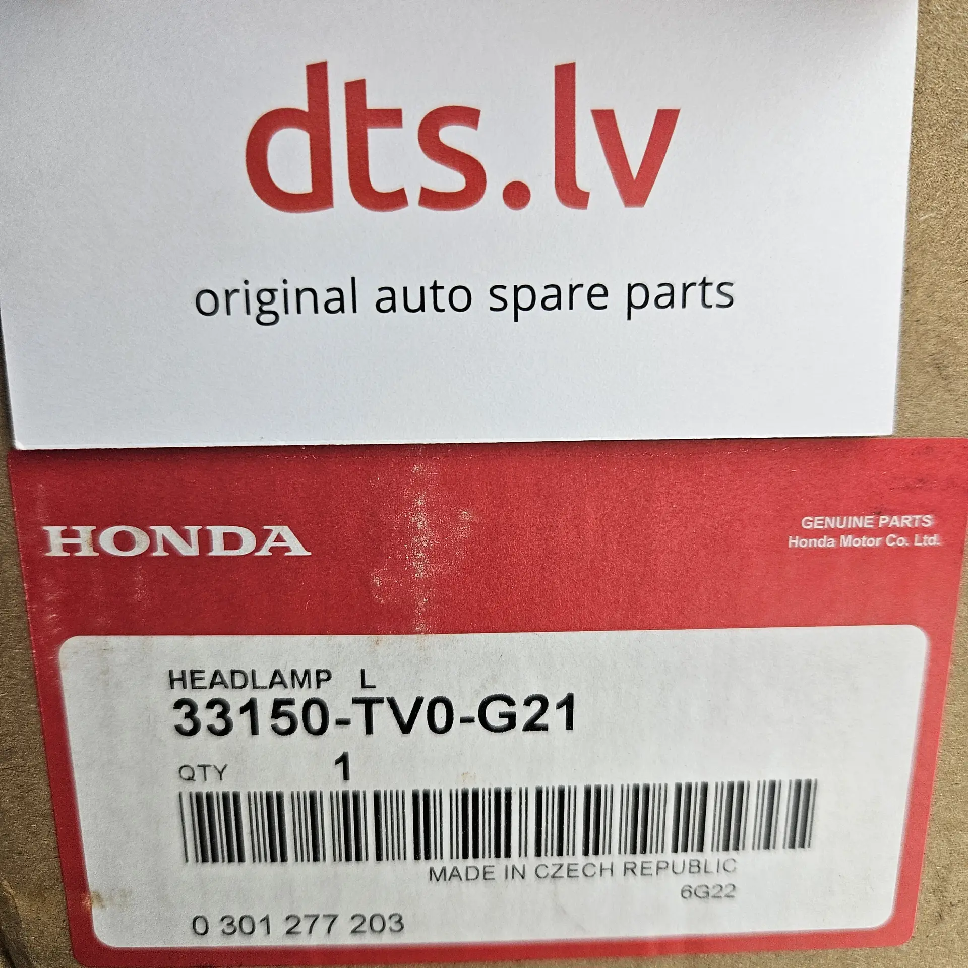 OEM Honda 33150TV0G21 – Front left halogen headlight assembly