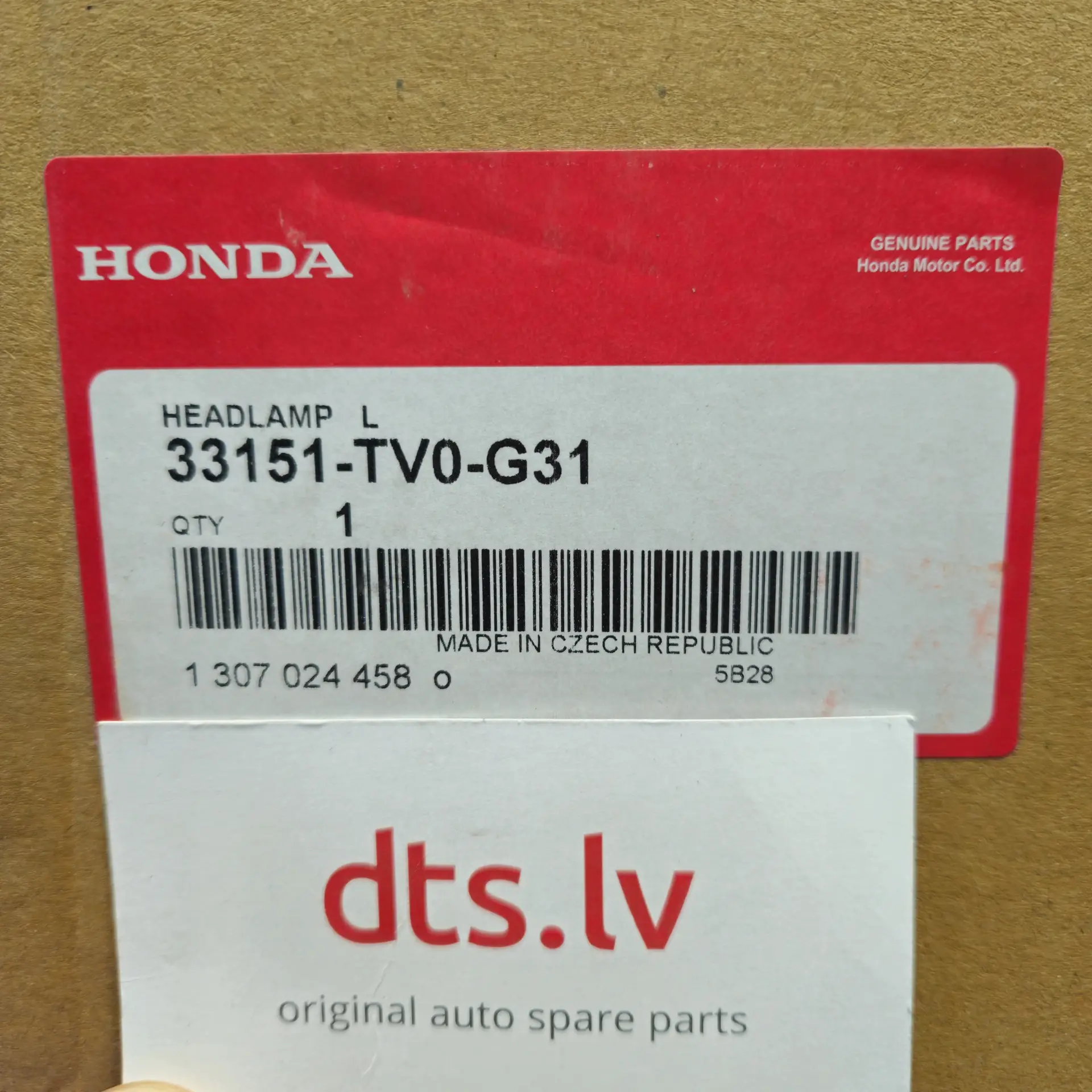 OEM Honda 33151TV0G31 – Left front headlight assembly