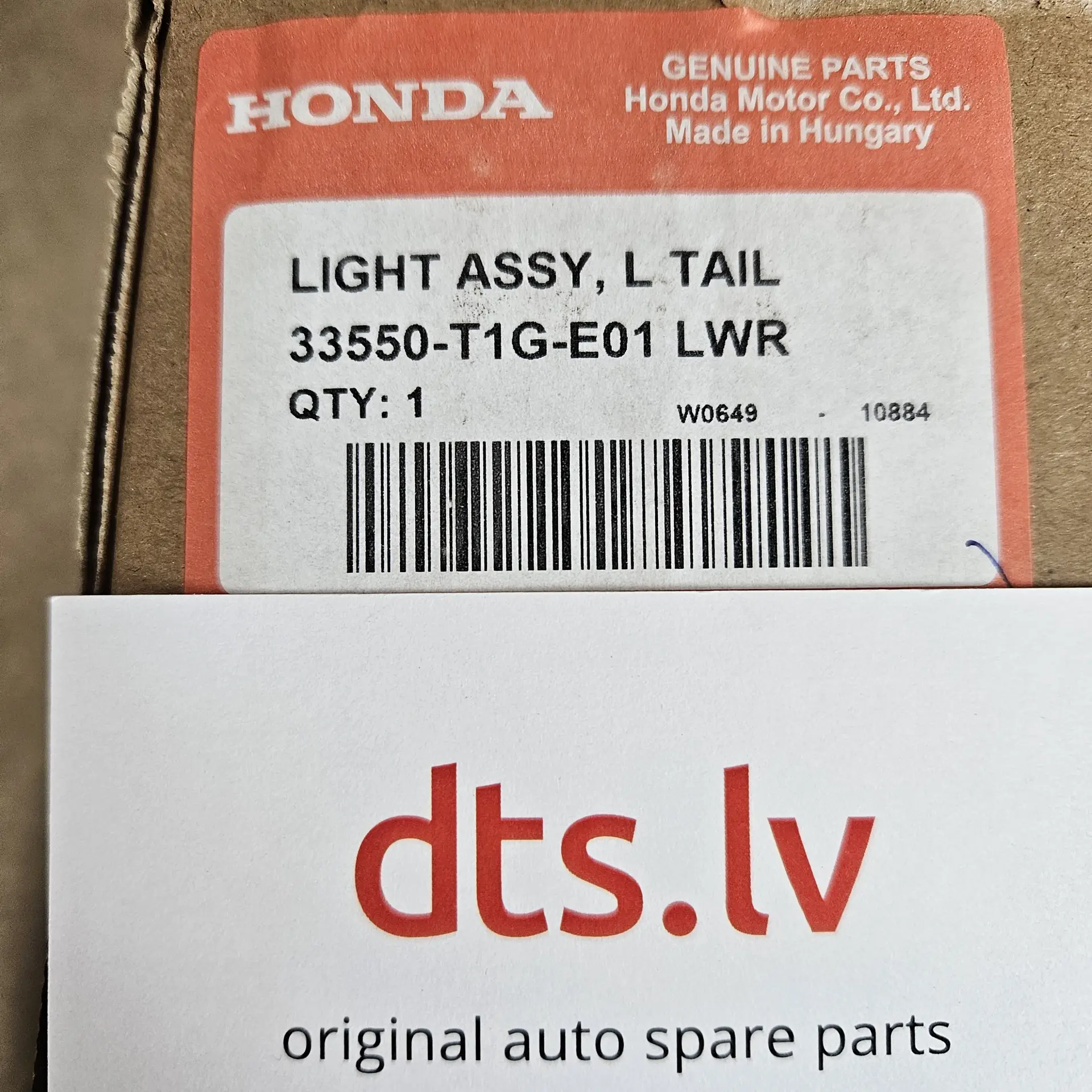 OEM Honda 33550T1GE01 – Taillight
