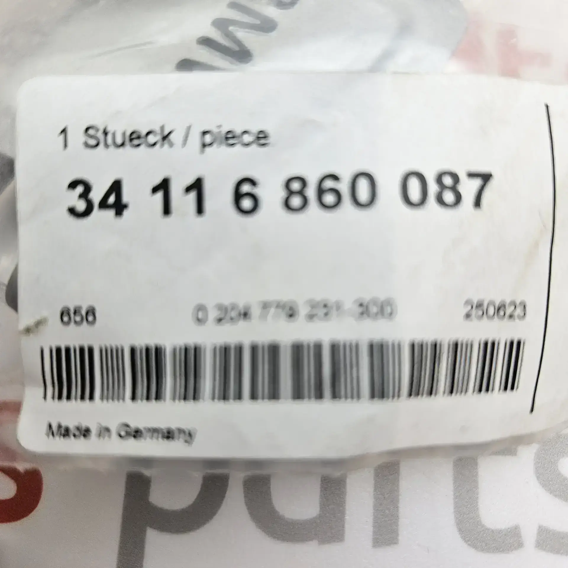 OEM BMW 34116860087 – Front brake pad clip