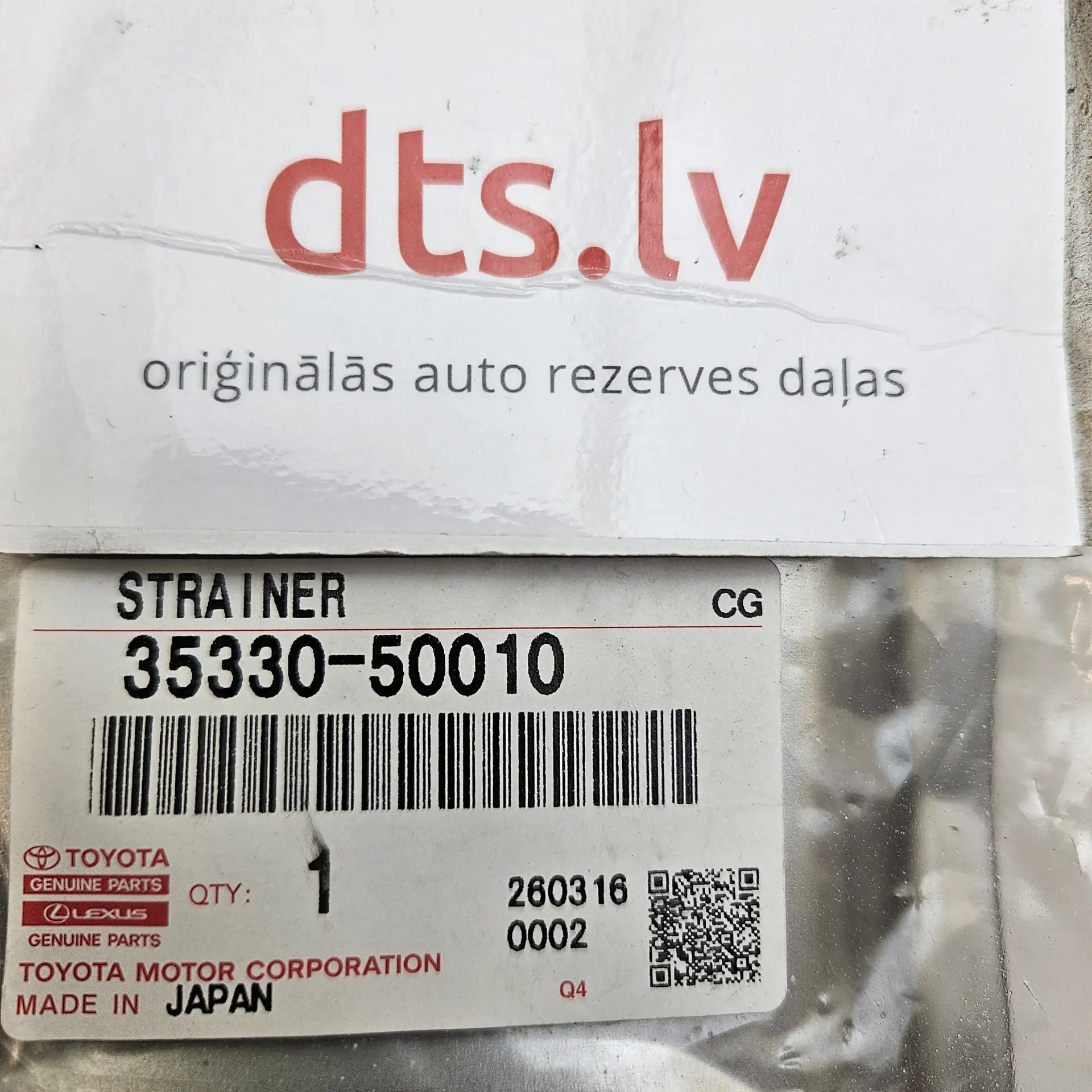 OEM Toyota/Lexus 3533050010 – Automatic transmission oil strainer assembly