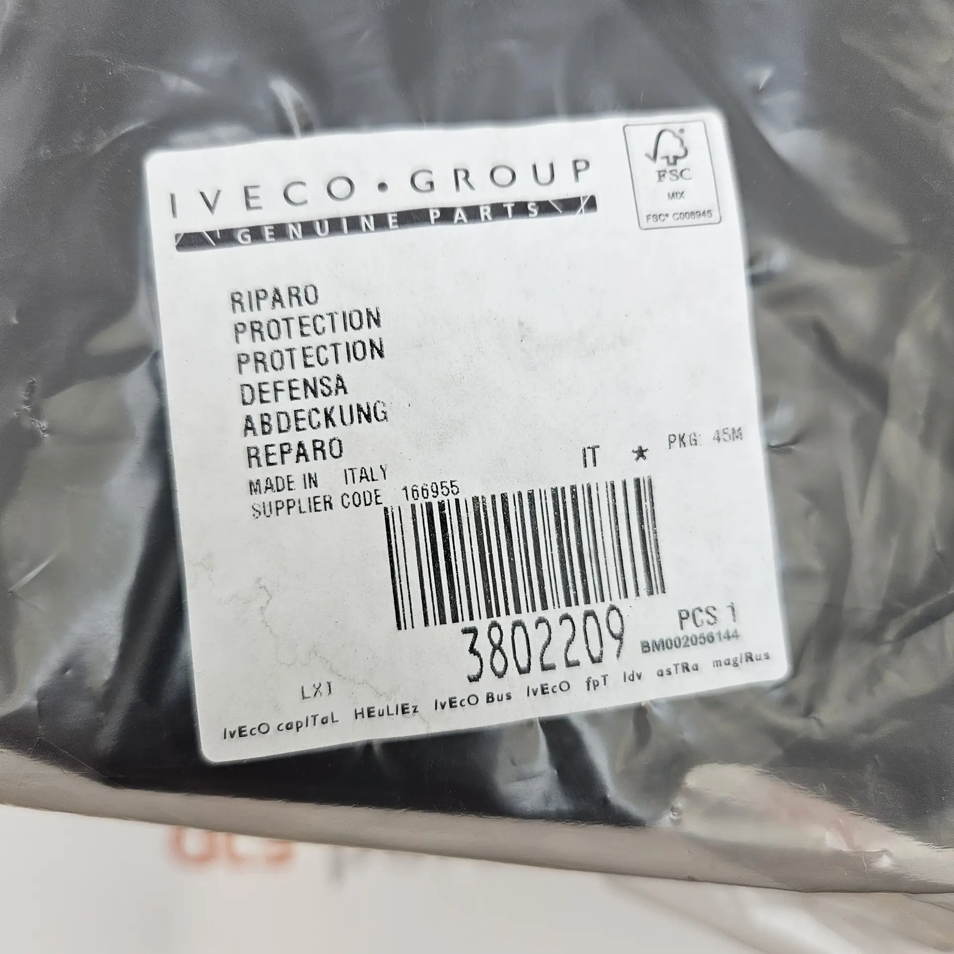 OEM Iveco 3802209 – Front lower underbody engine splash shield