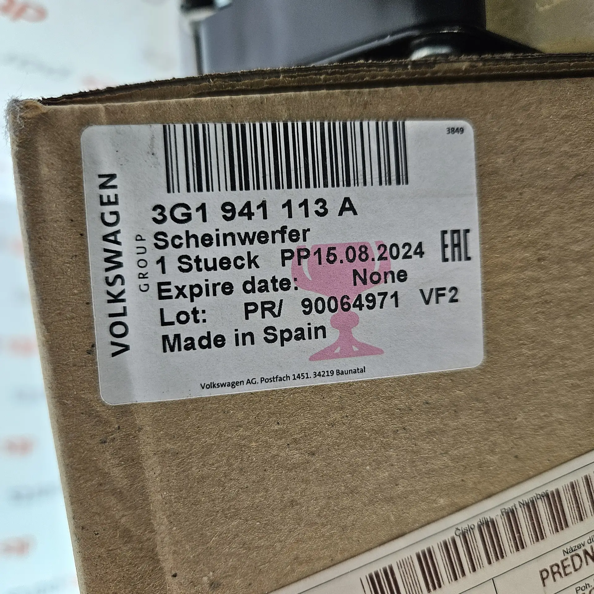 OEM VAG 3G1941113A – Led headlight left