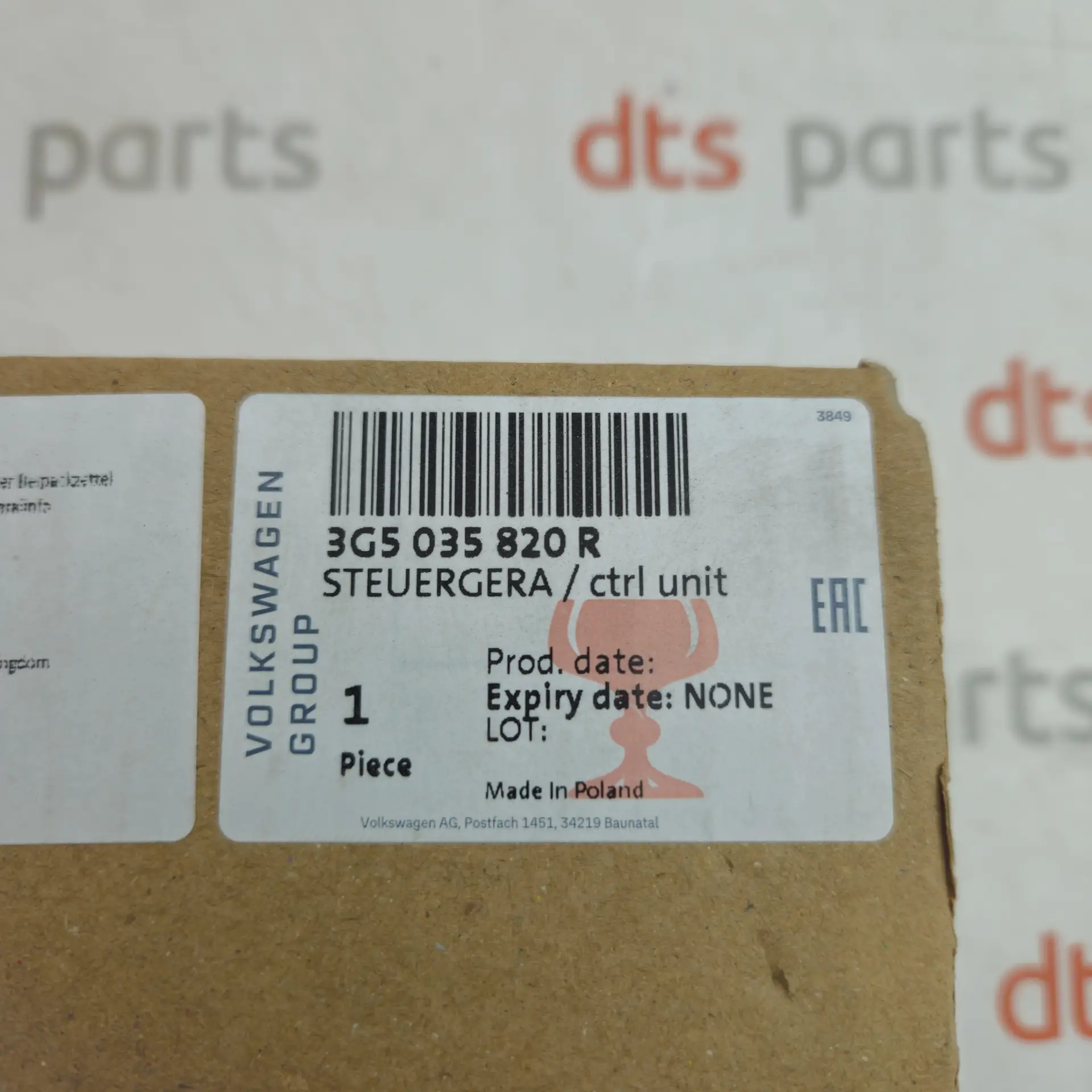 OEM Volkswagen 3G5035820R – Infotainment main unit / MIB3 multimedia control unit