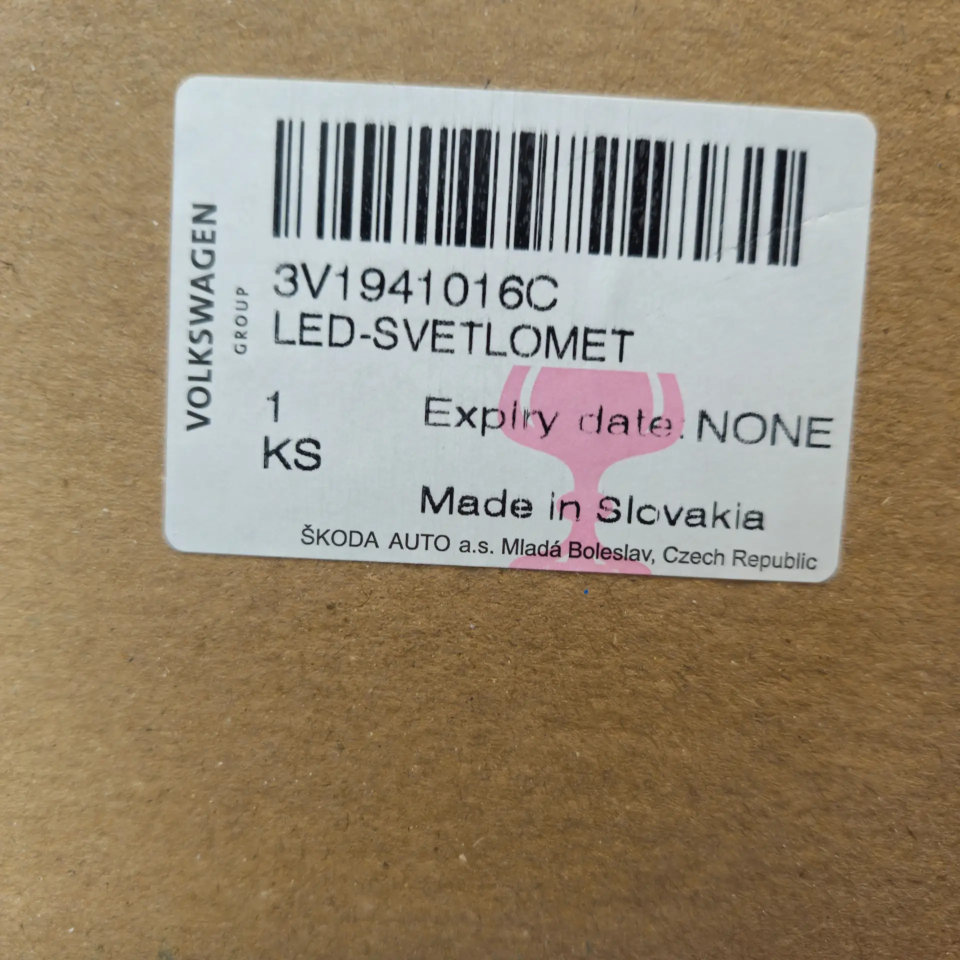 OEM Skoda 3V1941016C – Front right headlight