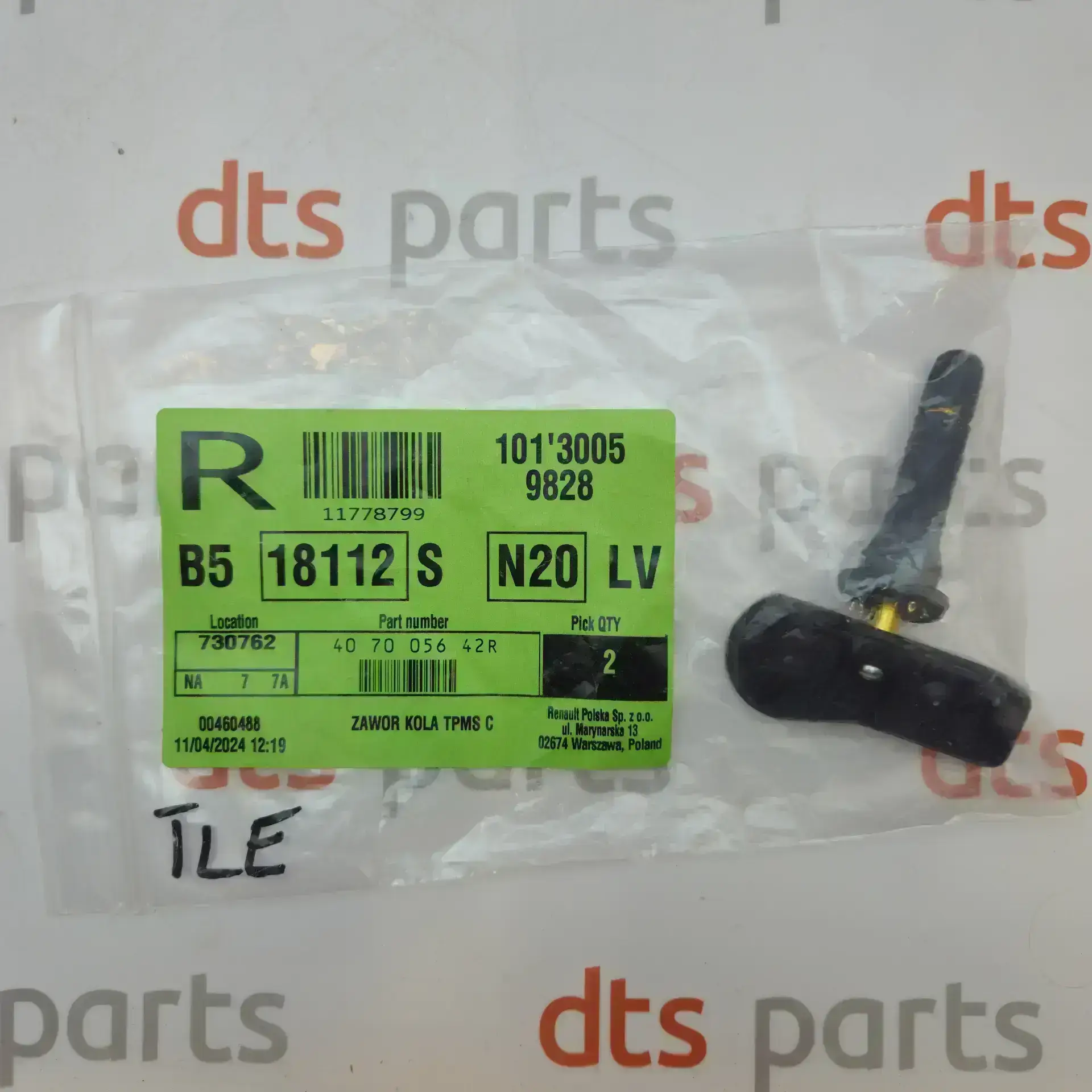 OEM Renault 407004CB0B – Tyre pressure sensor