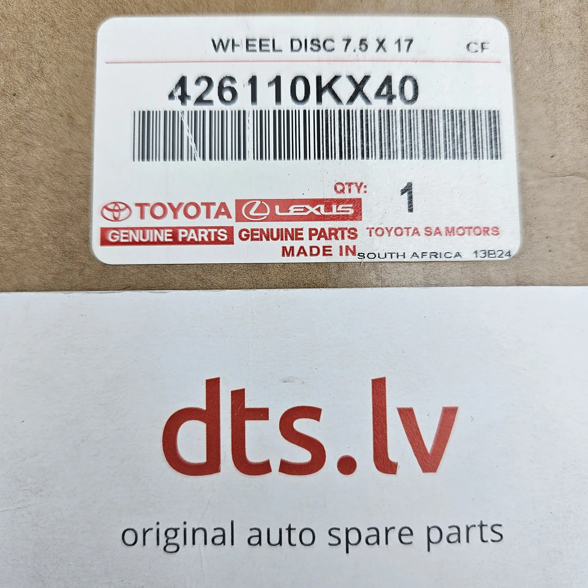 OEM Toyota 426110KX40 – Disc Wheel / R18 Alloy Rim