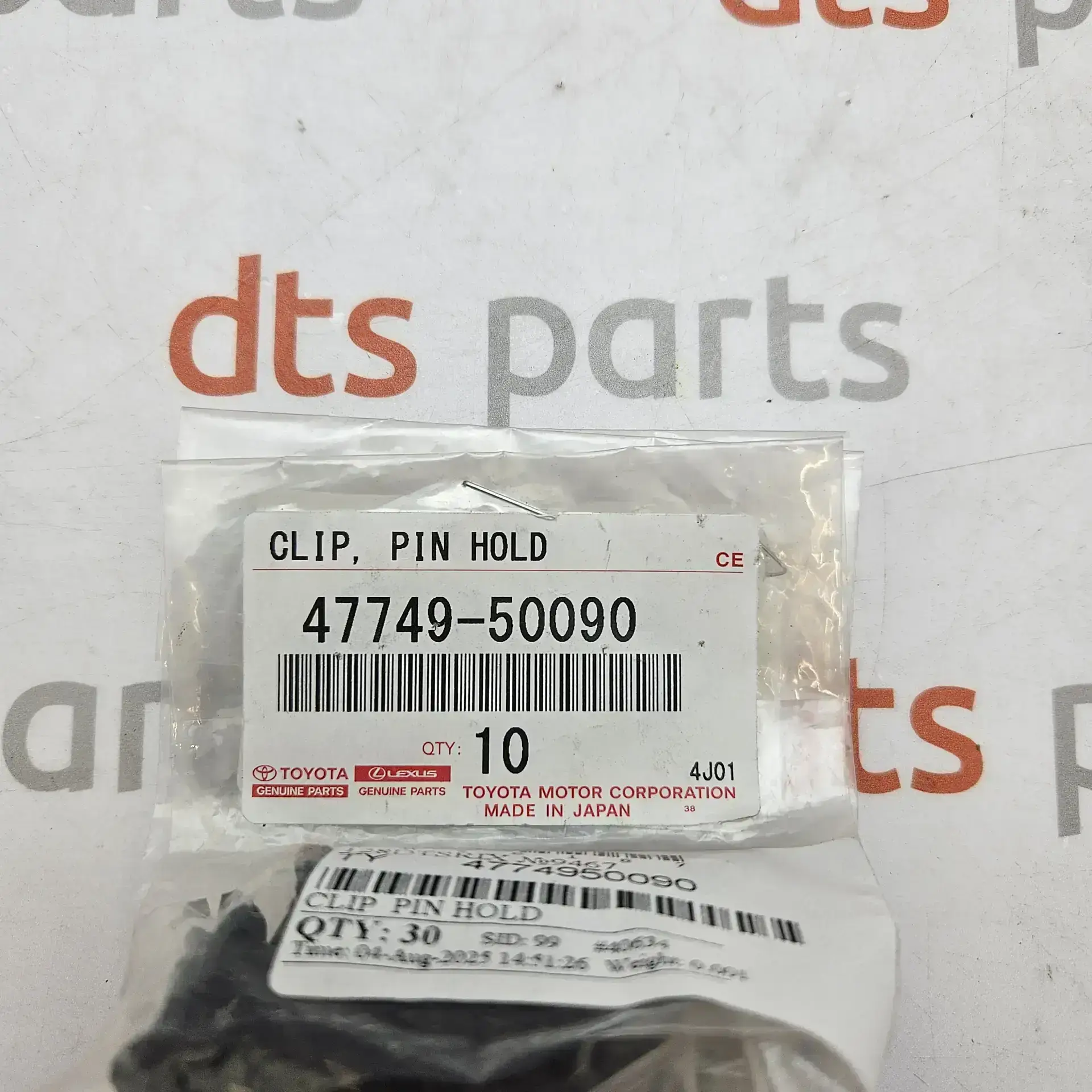 OEM Toyota 4774950090 – Clip,pin hold Genuine Toyota