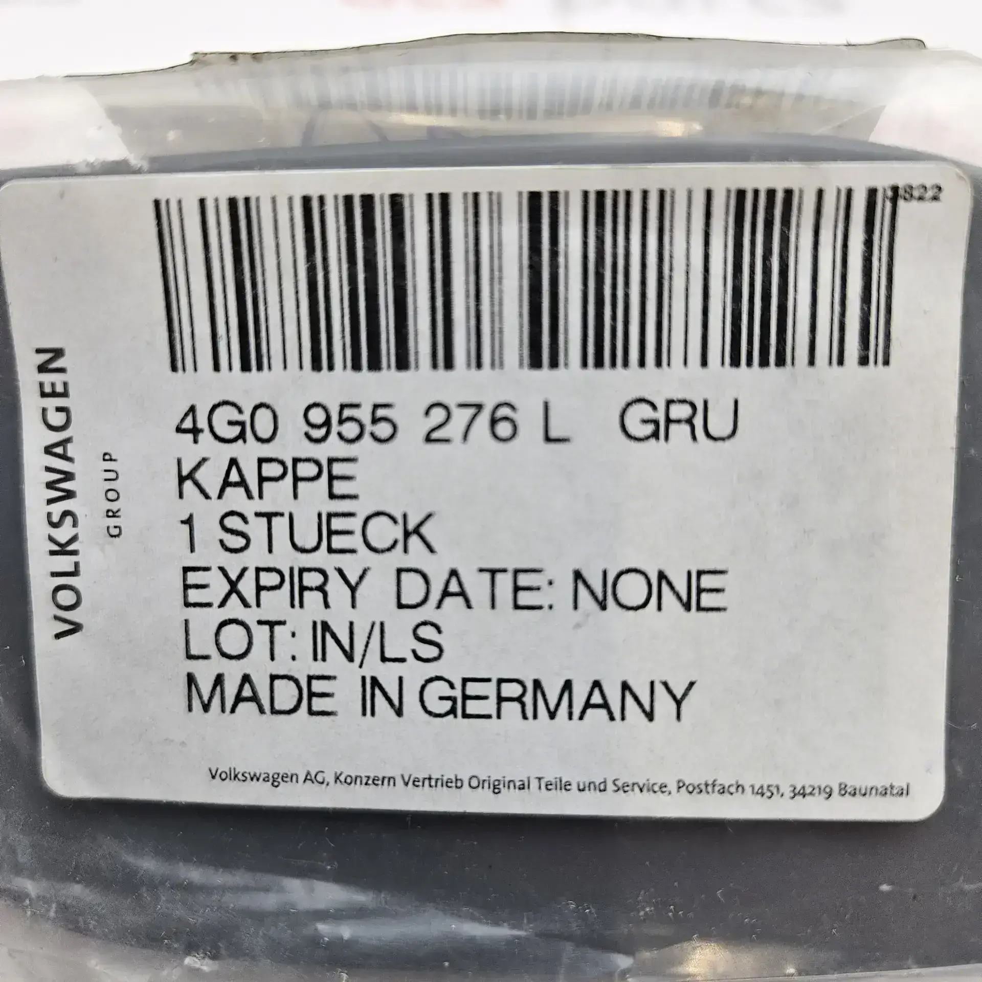 OEM Audi 4G0955276LGRU – Front right headlight washer cover