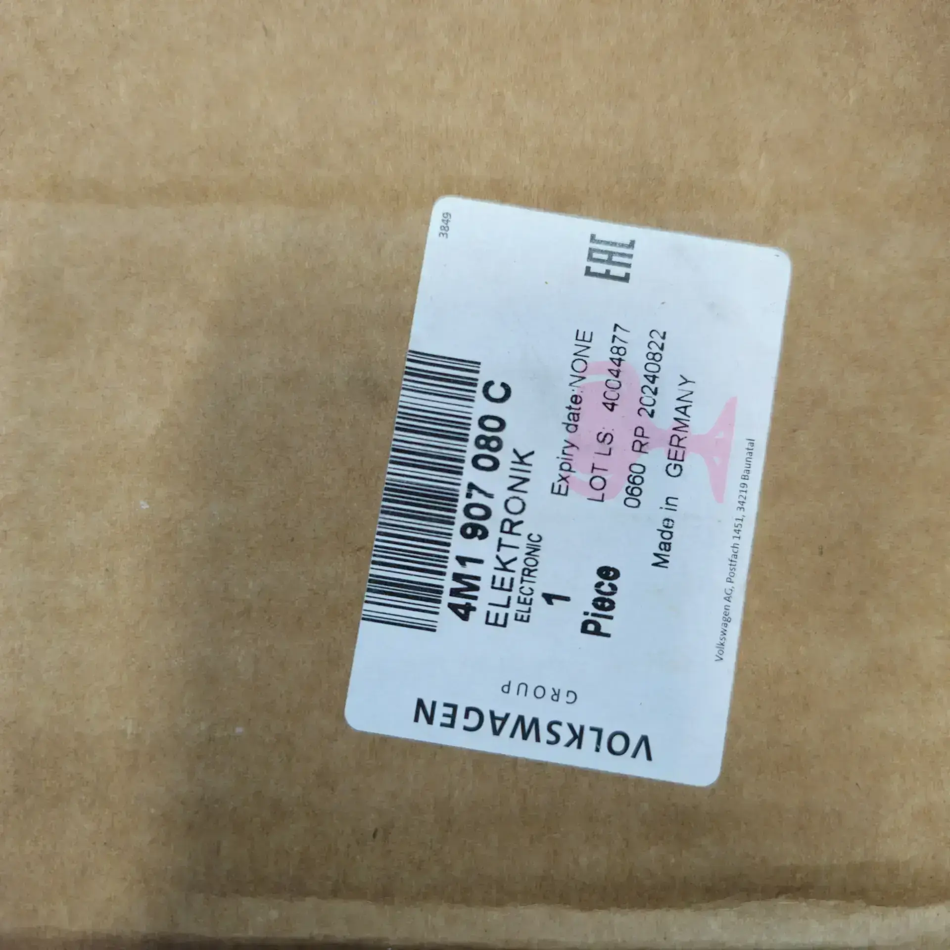OEM Audi 4M1907080C – Power and control electronics