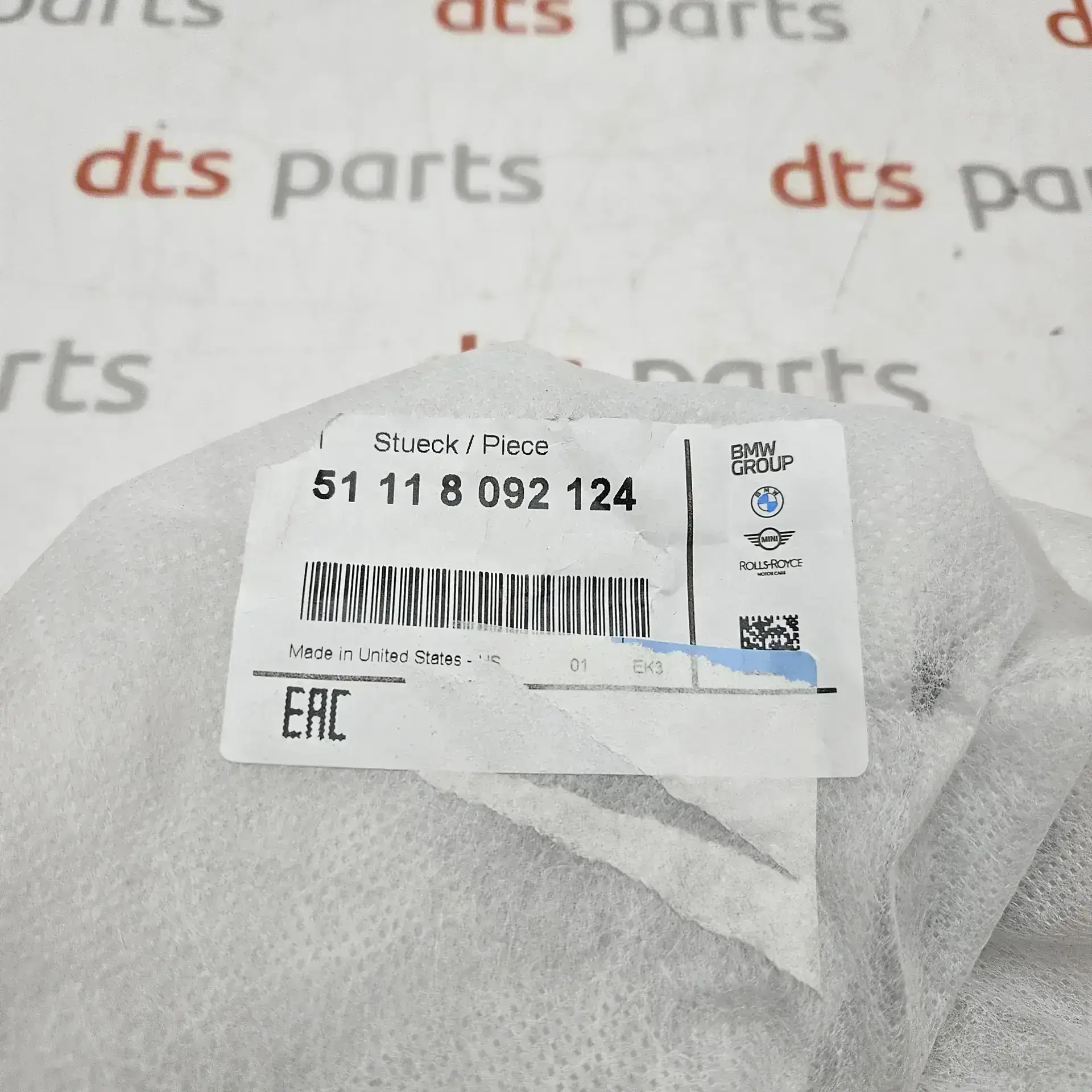 OEM BMW 51118092124 – Front bumper tow cover